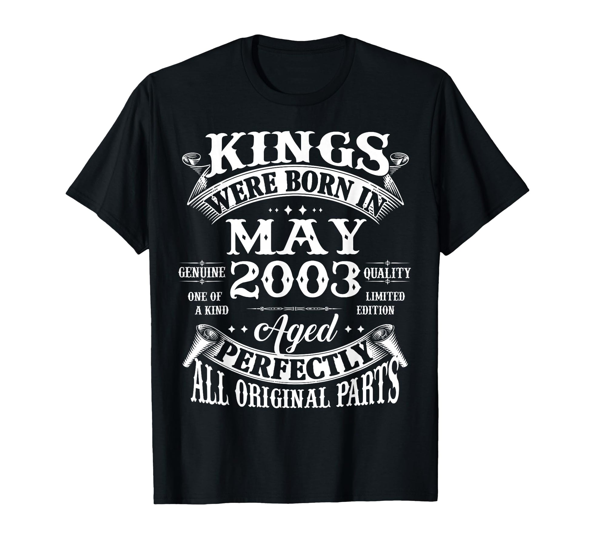 23Rd Birthday Gift Kings Born May 2003 T-Shirt - Custom Art Print Unisex - T-Shirt, Sweatshirt, Hoodie
