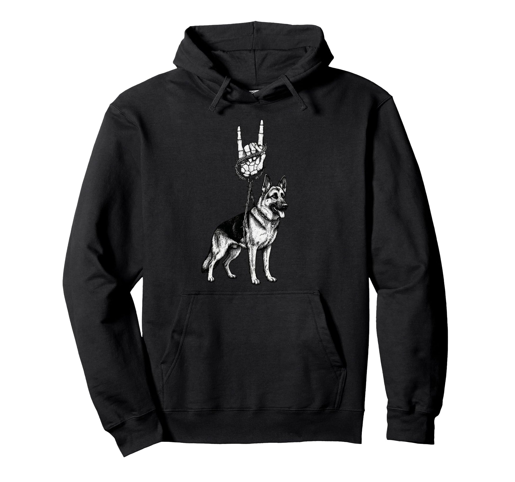 German Shepherd Dog Breeder Alt Metal Hoodie - Aesthetic Graphic Men Women - T-Shirt, Sweatshirt, Hoodie
