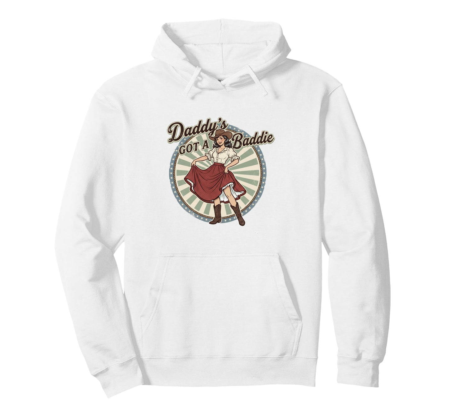 Daddys Got Baddie Funny Husband Dad Hoodie - Graphic Print Men Women - T-Shirt, Sweatshirt, Hoodie