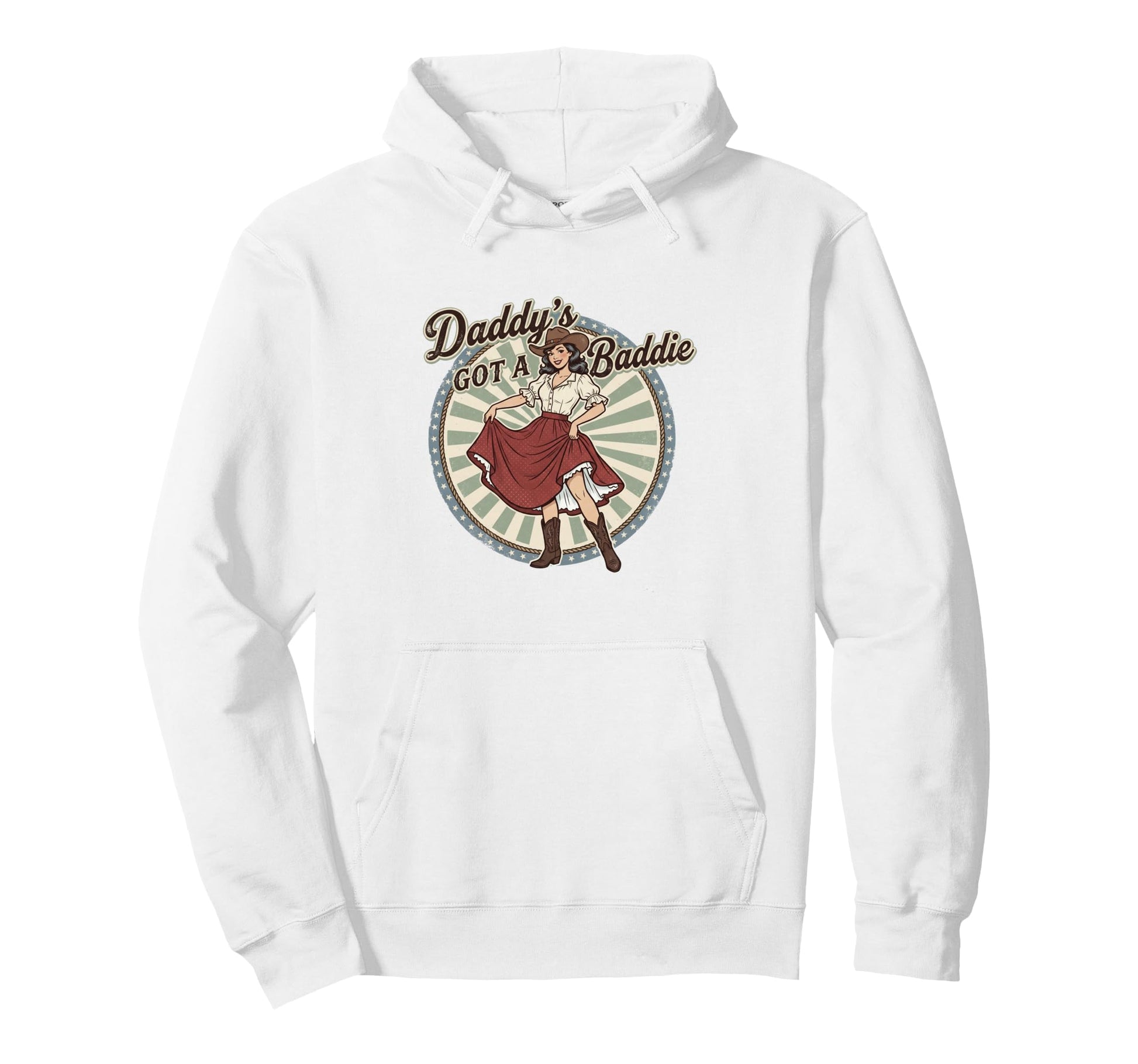 Daddys Got Baddie Funny Husband Dad Hoodie - Graphic Print Men Women - T-Shirt, Sweatshirt, Hoodie