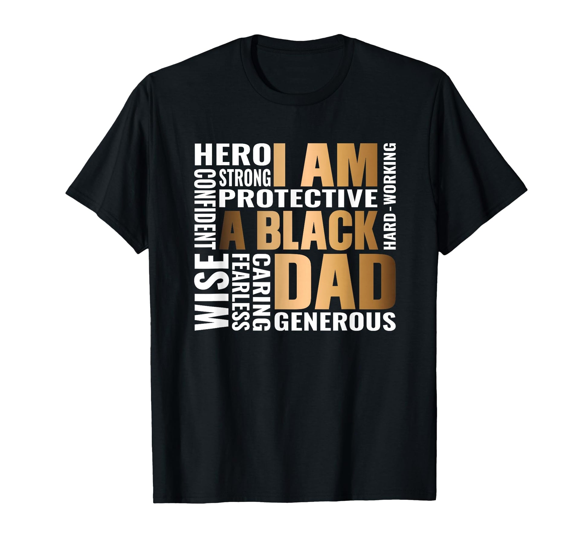Black Father King Fathers Day Dad T-Shirt - Fun Novelty Design for Adults - T-Shirt, Sweatshirt, Hoodie