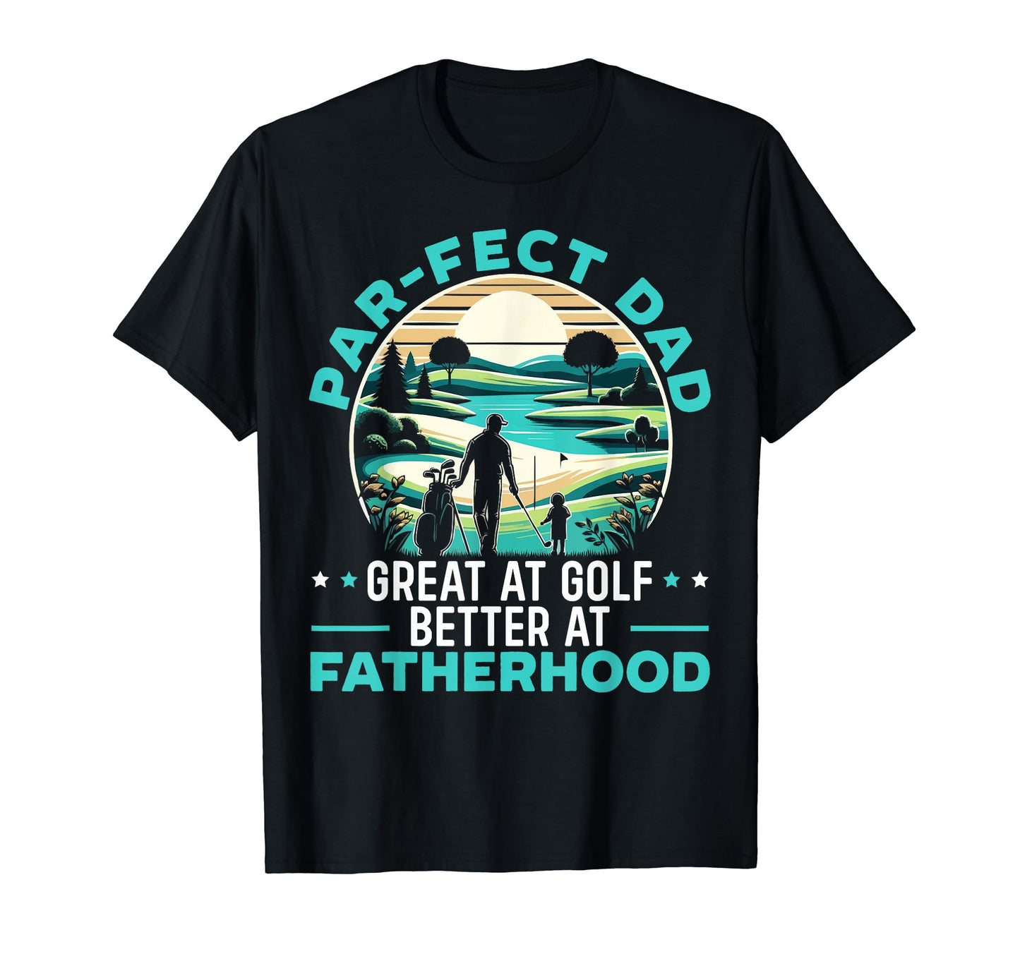 Fathers Day Golf Player Golfer T-Shirt - Custom Art Print Unisex - T-Shirt, Sweatshirt, Hoodie