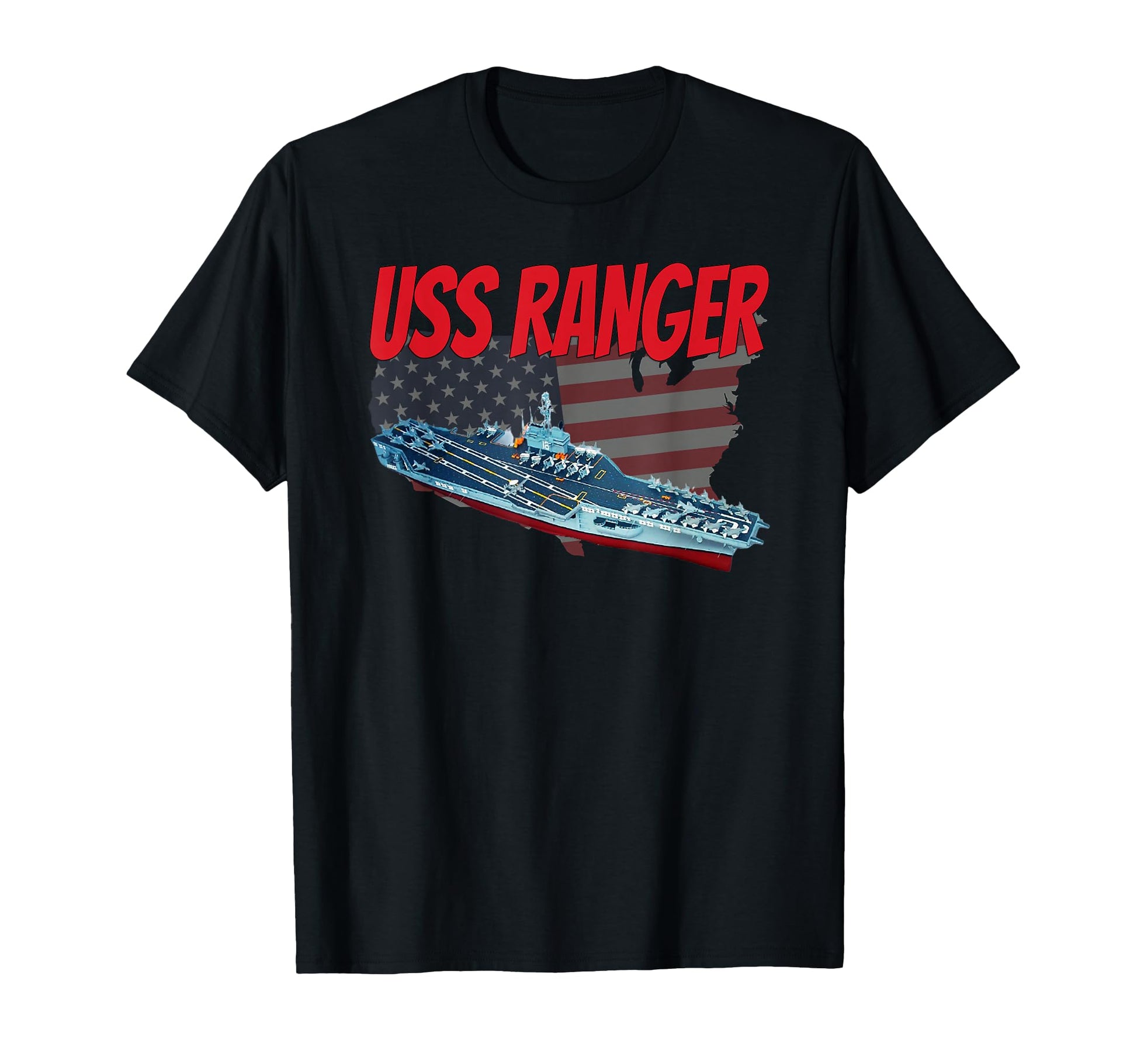 Aircraft Carrier Uss Ranger Cv 61 T-Shirt - Trendy Graphic Men Women - T-Shirt, Sweatshirt, Hoodie