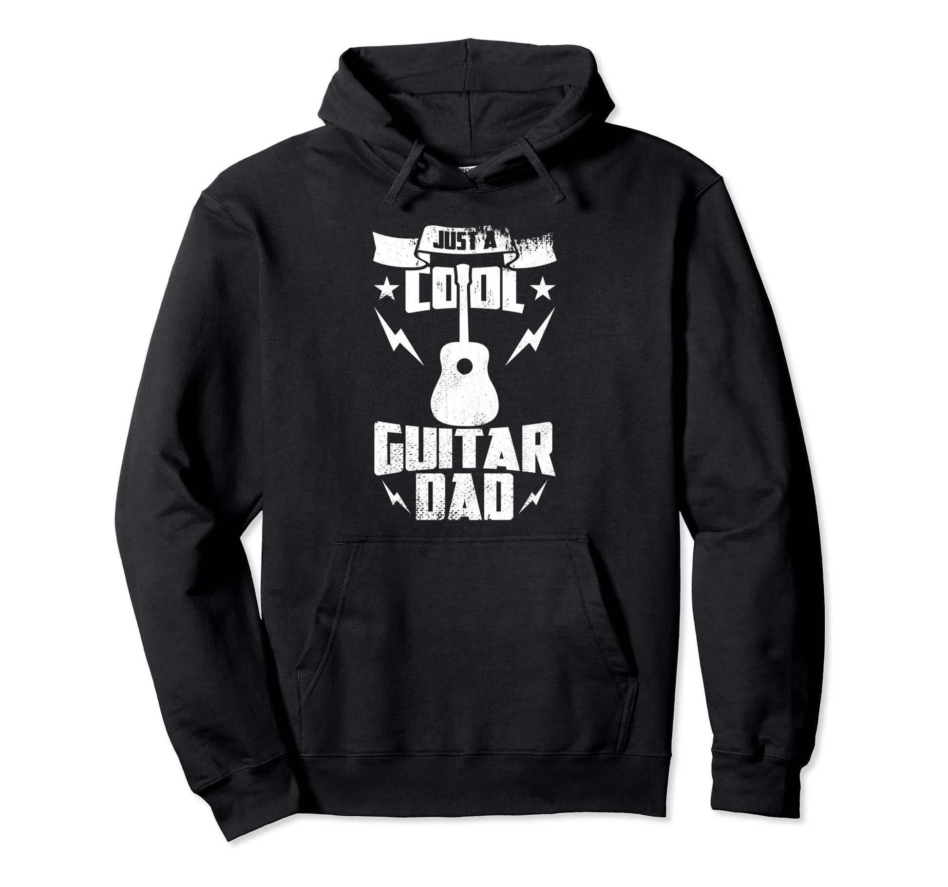 Guitar Dad Guitarist Papa Fathers Day Hoodie - Graphic Print for Adults - T-Shirt, Sweatshirt, Hoodie