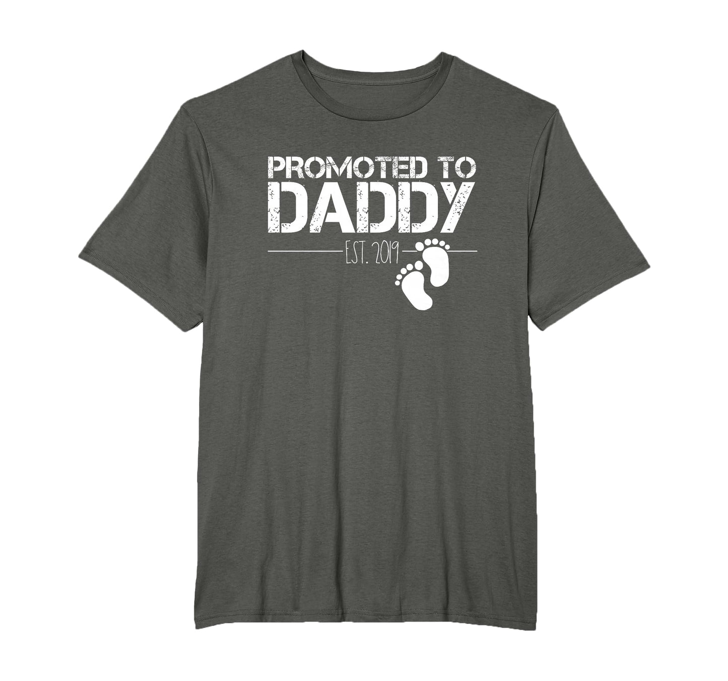 Mens Mens Promoted To Daddy Est 2019 T-Shirt - Fun Novelty Design Unisex - T-Shirt, Sweatshirt, Hoodie