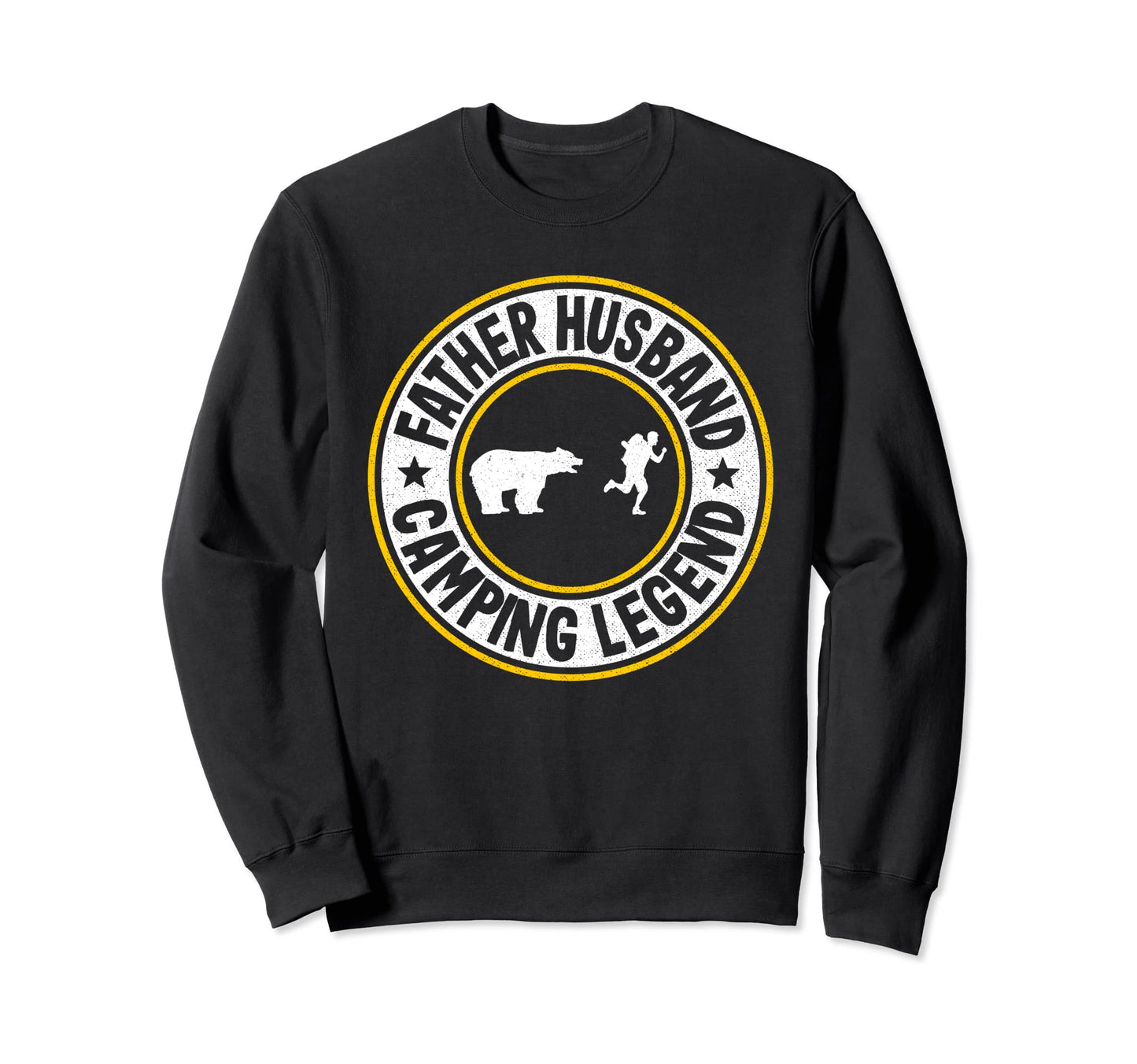 Father Husband Camping Legend Rv Sweatshirt - Aesthetic Graphic Unisex - T-Shirt, Sweatshirt, Hoodie