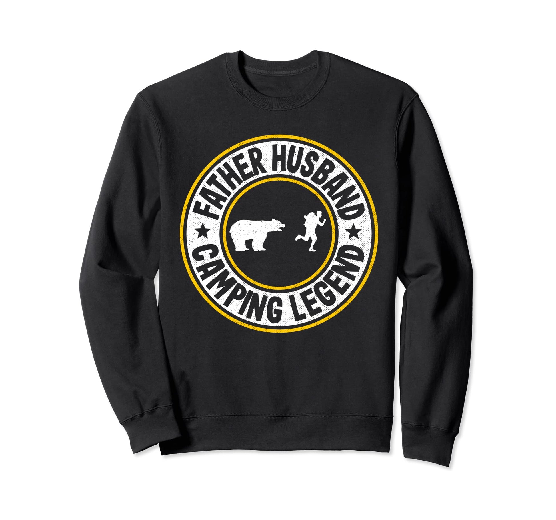 Father Husband Camping Legend Rv Sweatshirt - Aesthetic Graphic Unisex - T-Shirt, Sweatshirt, Hoodie
