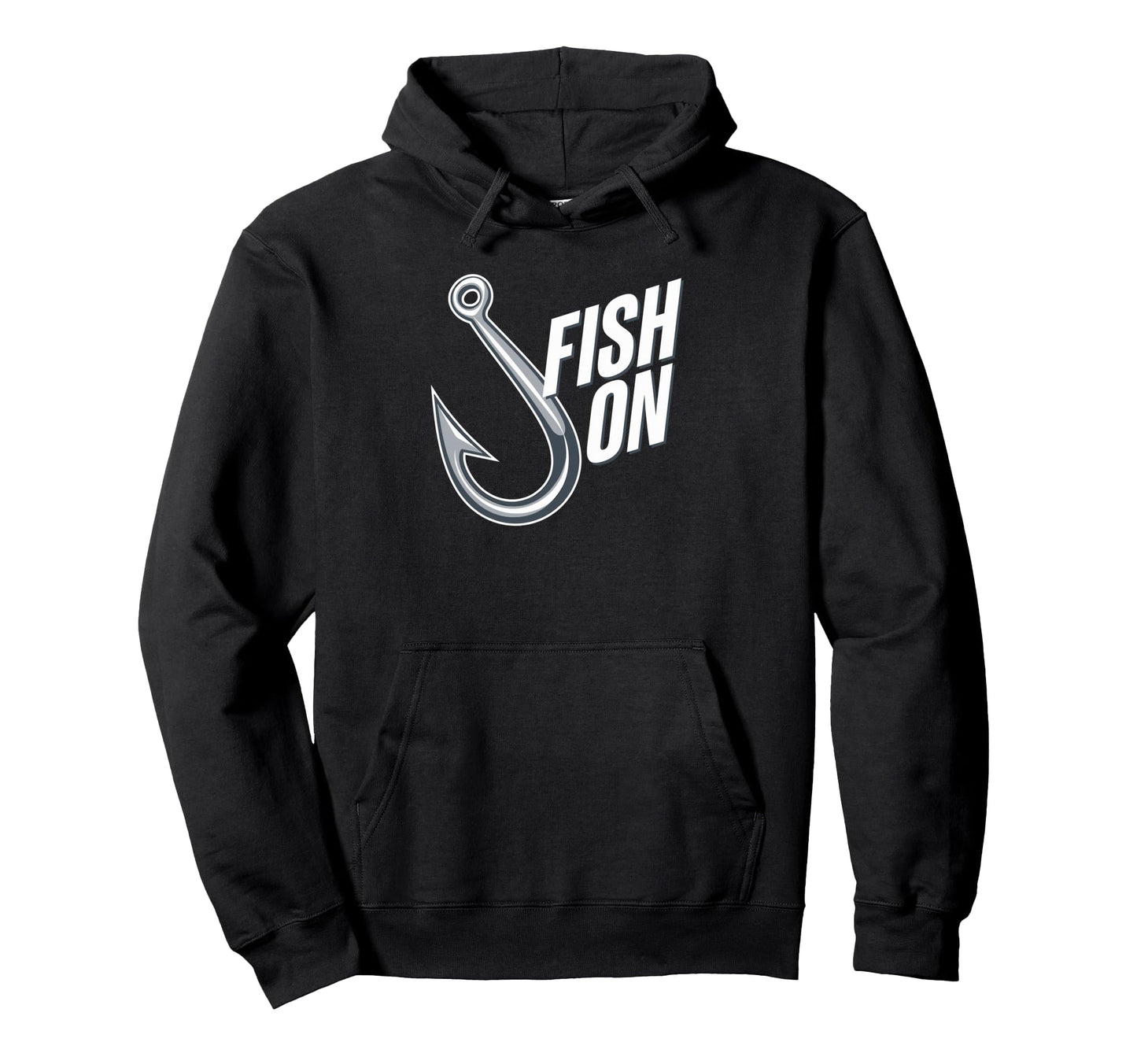 Fish Fishing Hook Fish Fun Fisherman Hoodie - Minimalist Print Men Women - T-Shirt, Sweatshirt, Hoodie