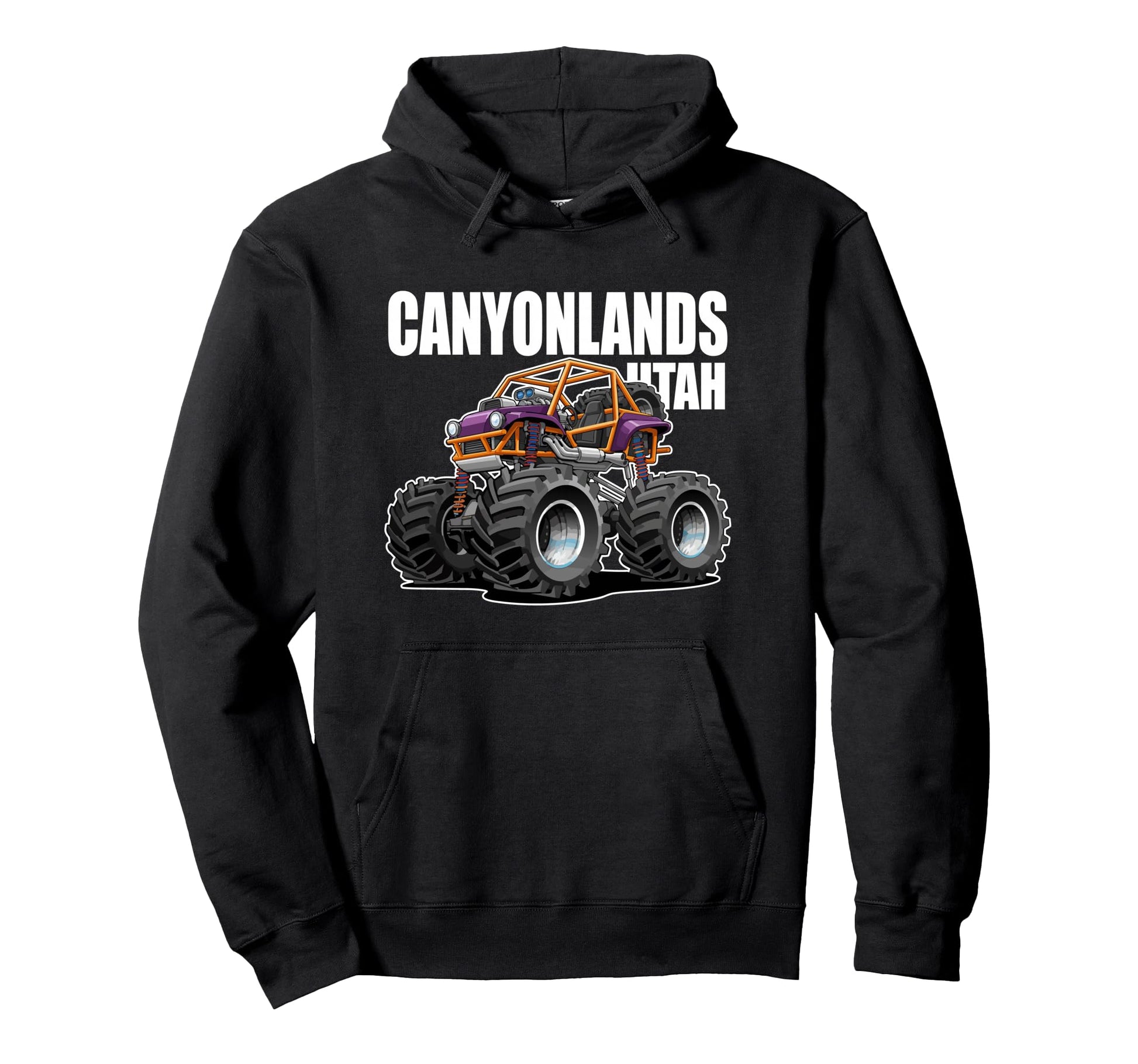 Canyonlands Utah 4X4 Offroading Cartoon Hoodie - Custom Art Print Unisex - T-Shirt, Sweatshirt, Hoodie