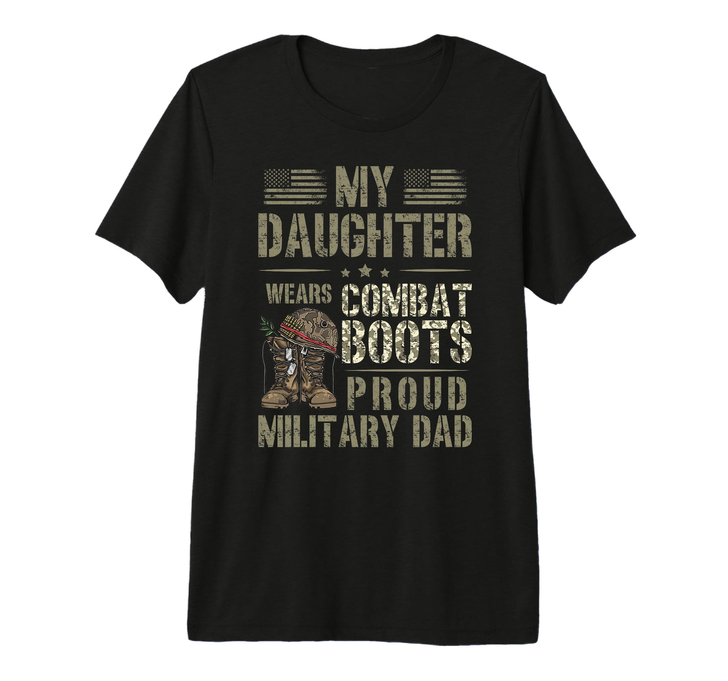 Mens My Daughter Proud Military Dad T-Shirt - Aesthetic Graphic Unisex - T-Shirt, Sweatshirt, Hoodie