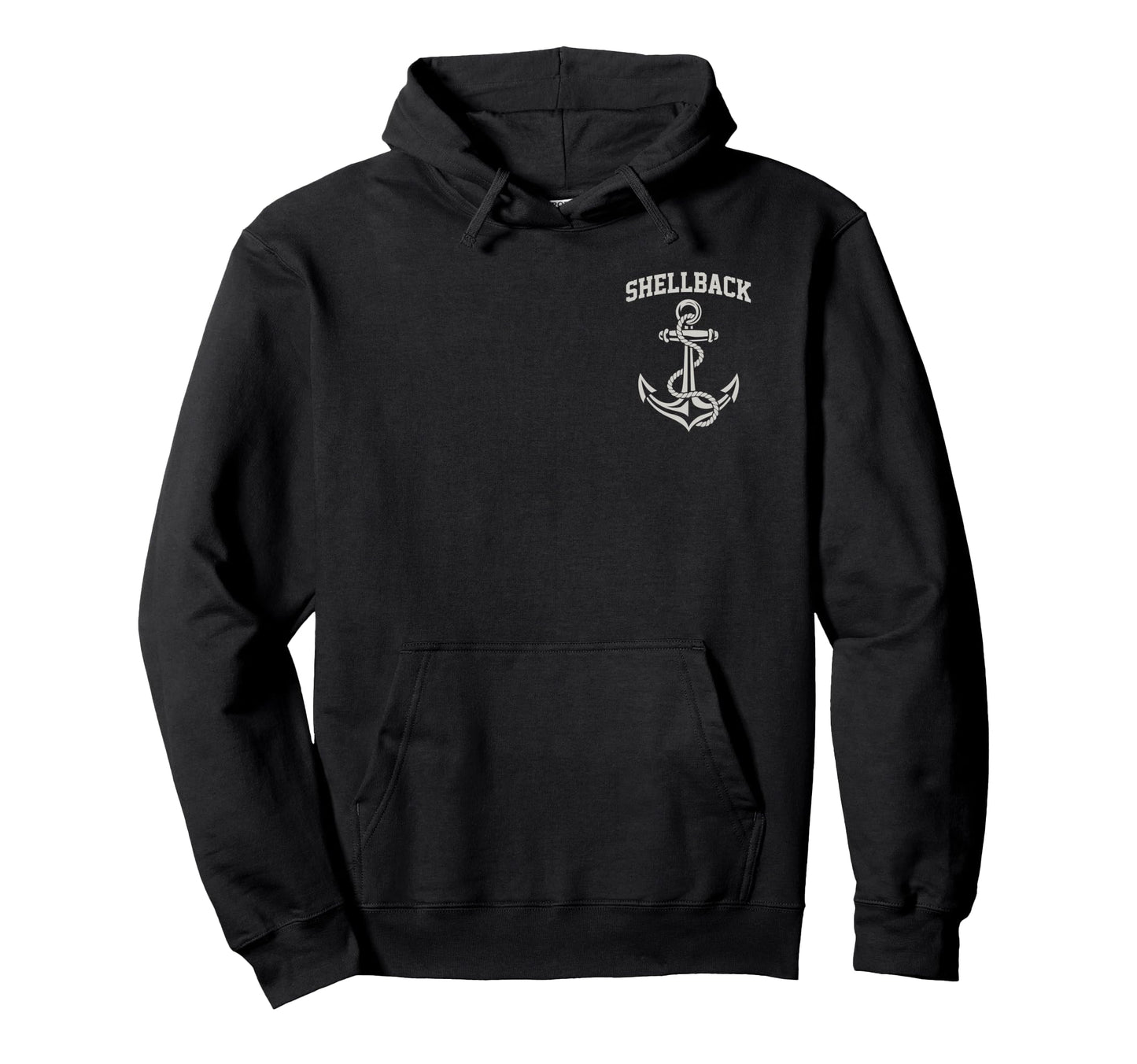 Proud Trusty Shellback Crossing Line Hoodie - Minimalist Print Men Women - T-Shirt, Sweatshirt, Hoodie