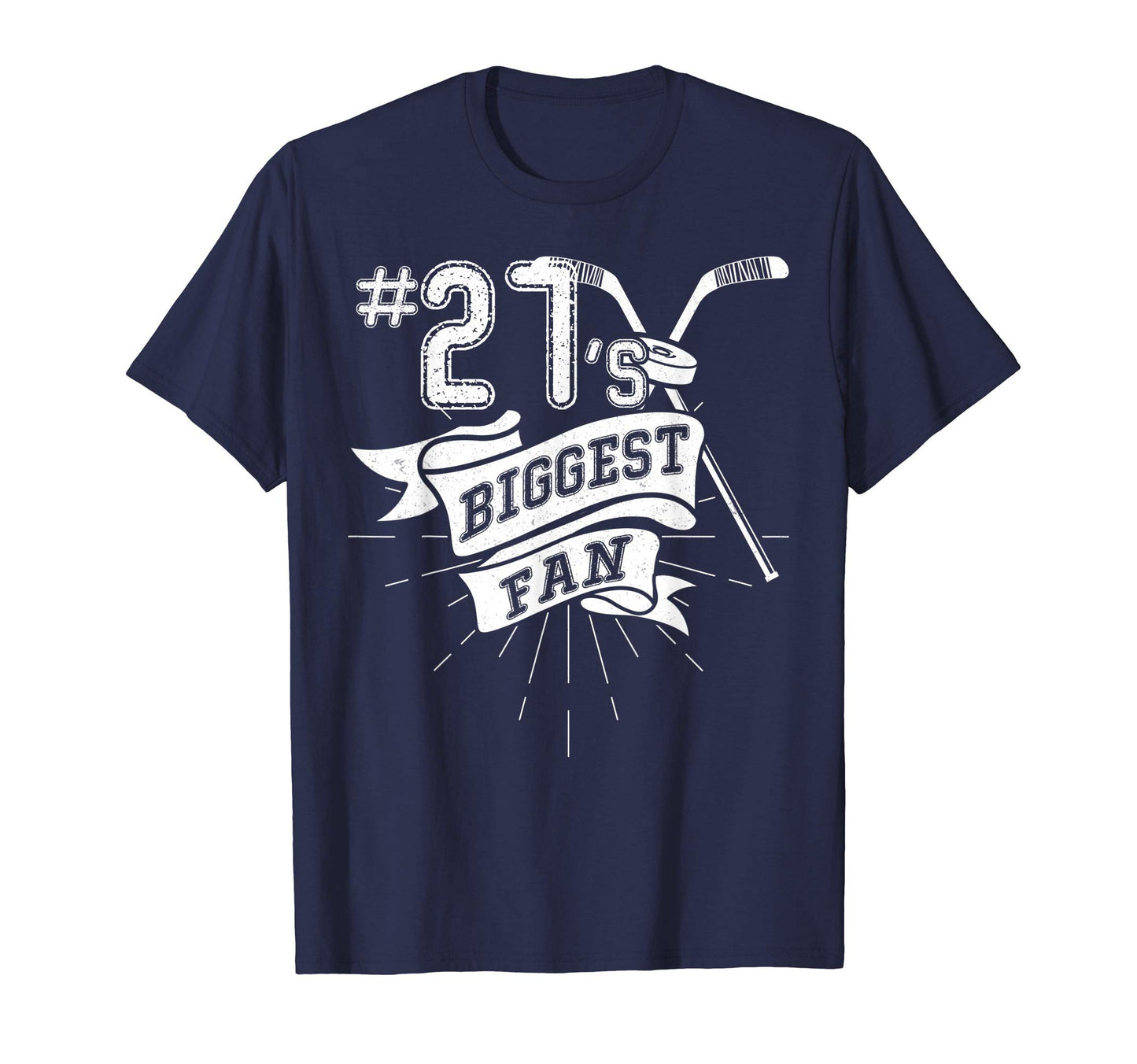 Biggest Fan Ice Hockey Player Number T-Shirt - Minimalist Print for Adults - T-Shirt, Sweatshirt, Hoodie