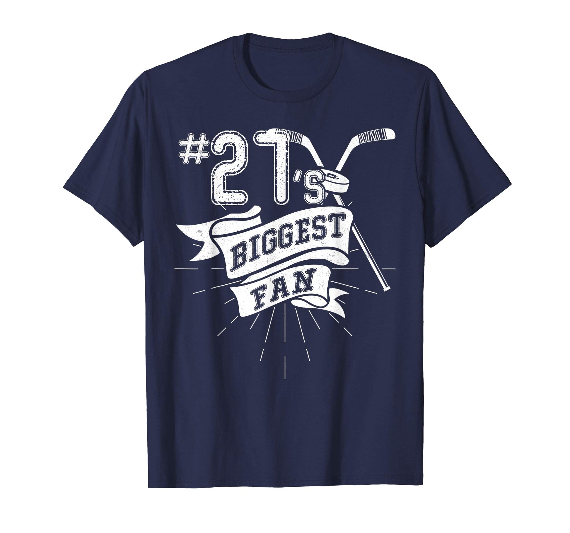 Biggest Fan Ice Hockey Player Number T-Shirt - Minimalist Print for Adults - T-Shirt, Sweatshirt, Hoodie
