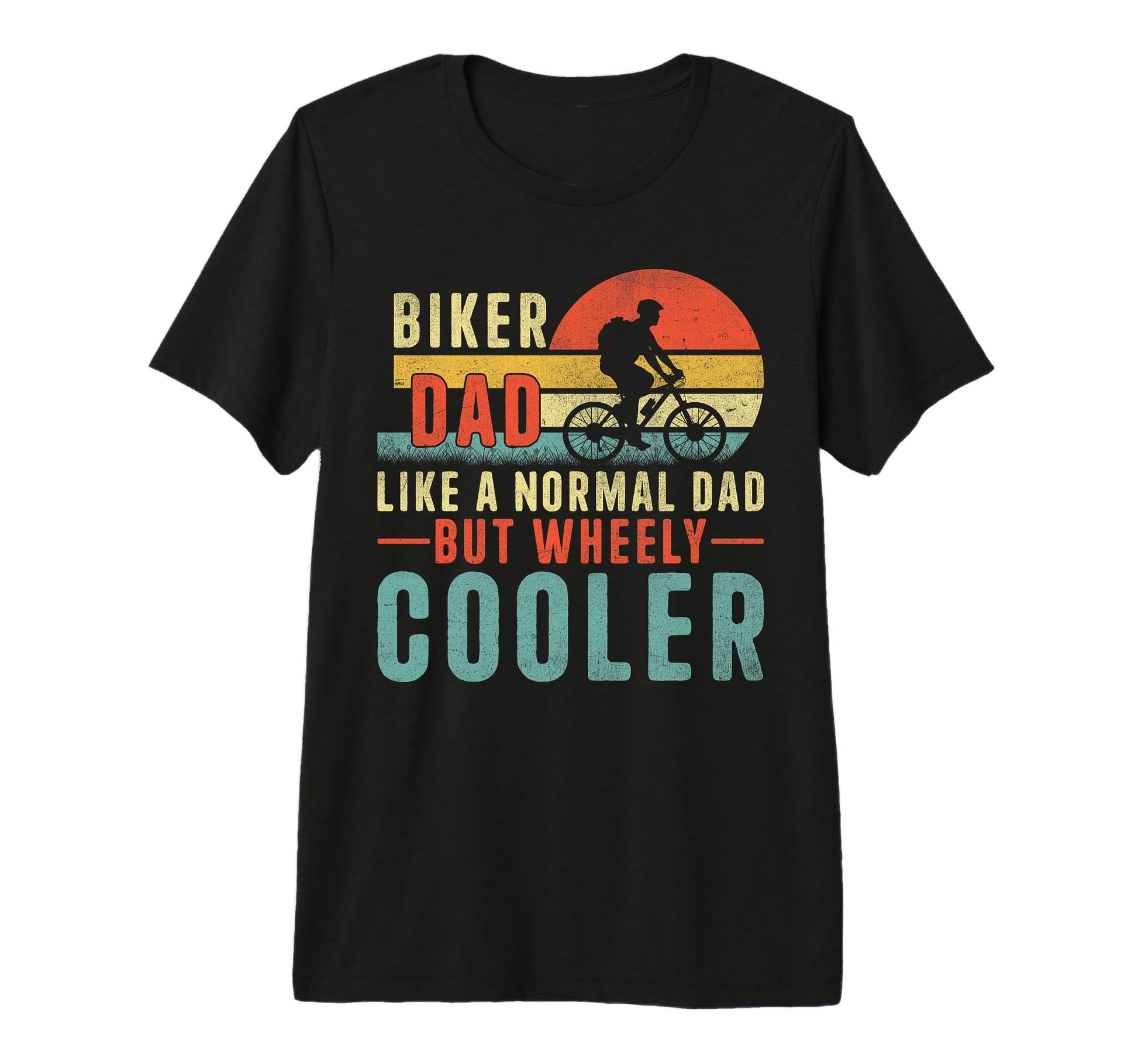 Biker Dad Like Normal Dad But T-Shirt - Fun Novelty Design for Adults - T-Shirt, Sweatshirt, Hoodie