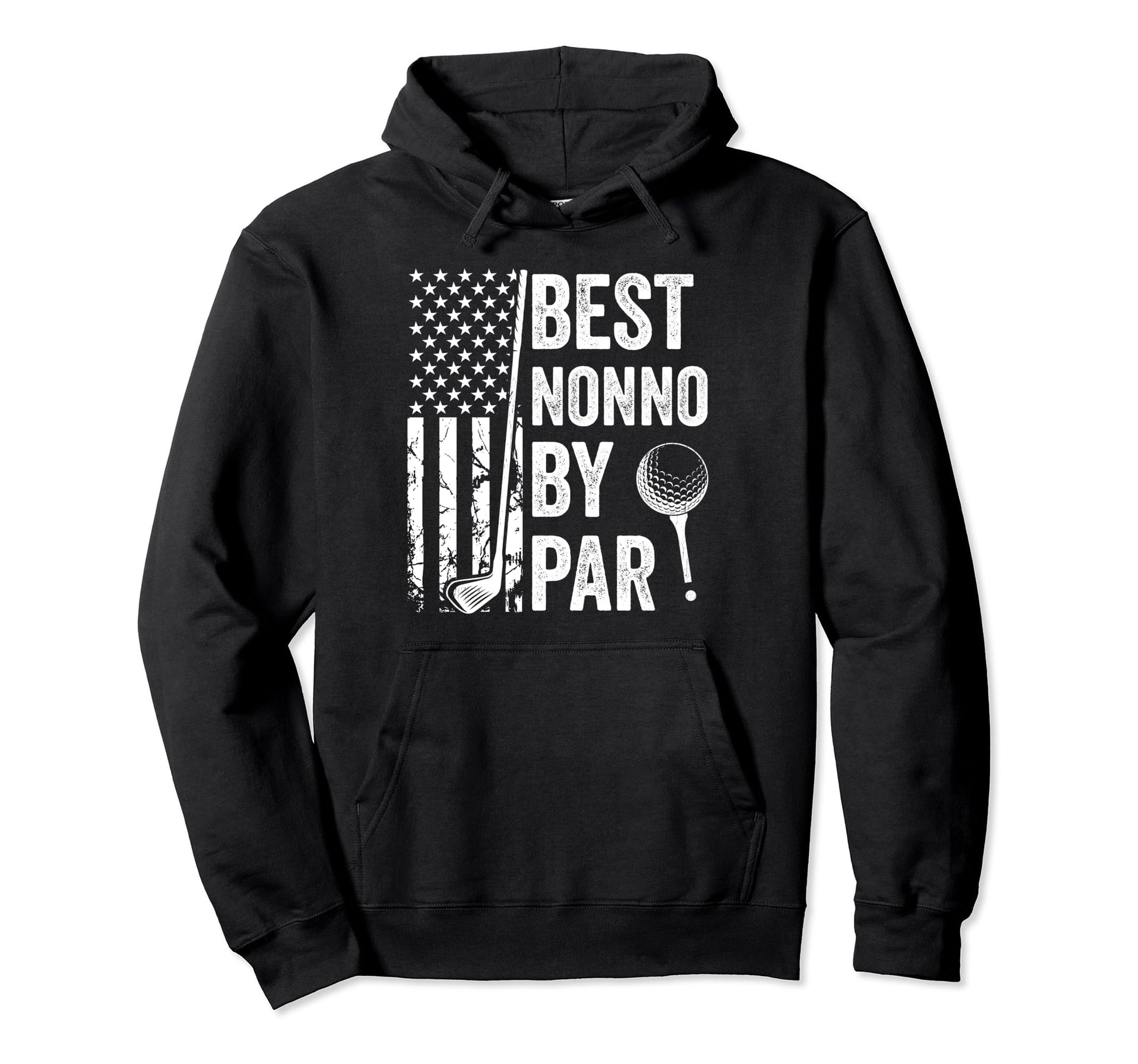 Best Nonno Par Usa Flag Golf Fathers Day Hoodie - Graphic Print Men Women - T-Shirt, Sweatshirt, Hoodie