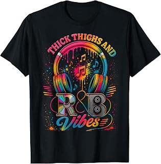 Vintage Thick Thighs R&B Vibes Gifts for Men Women T-Shirt Unisex T-shirt, Sweatshirt, Hoodie, Long Sleeve Tee - T-Shirt, Sweatshirt, Hoodie
