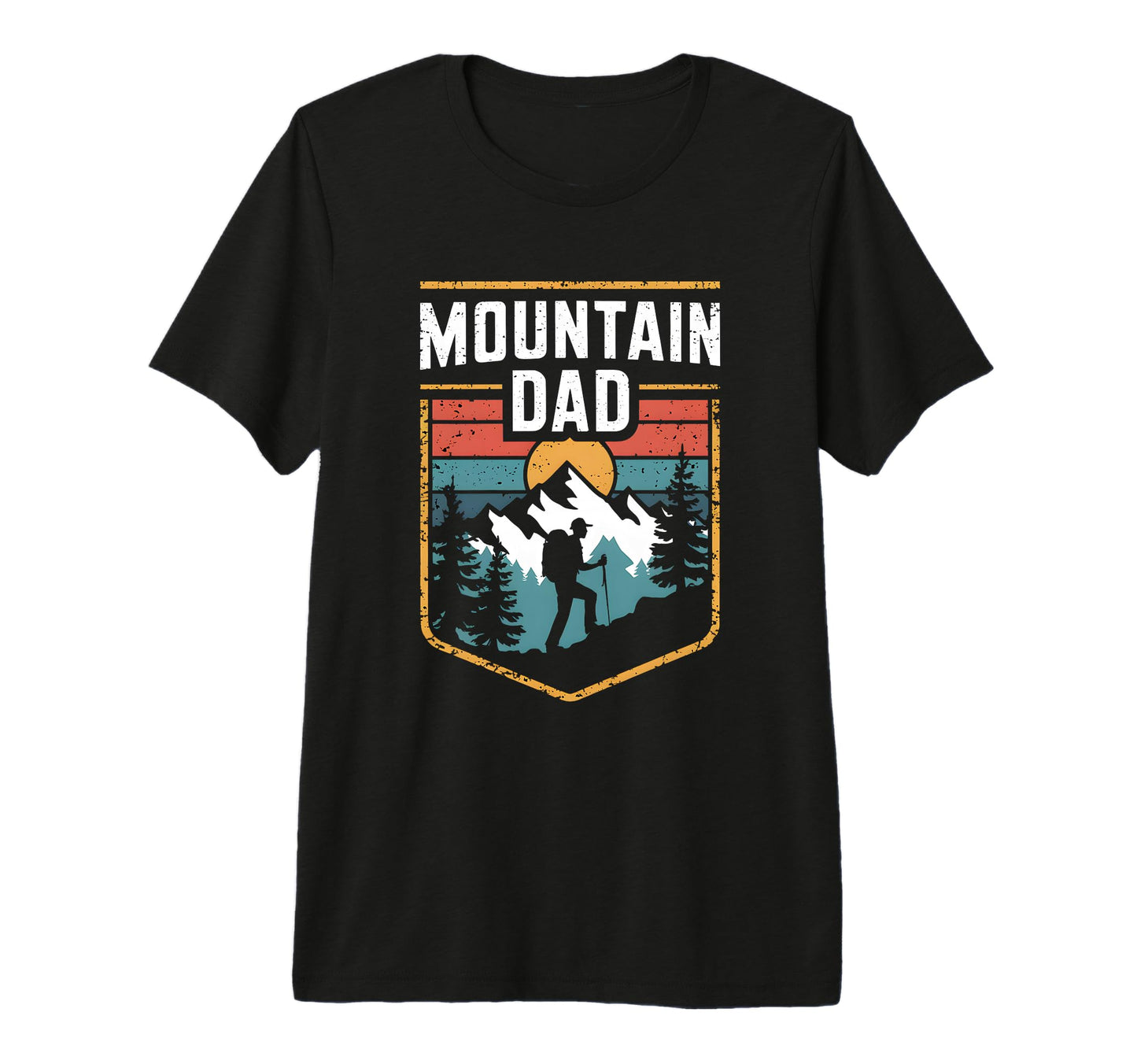 Hiking Mountain Dad Trailing Nature T-Shirt - Aesthetic Graphic Unisex - T-Shirt, Sweatshirt, Hoodie
