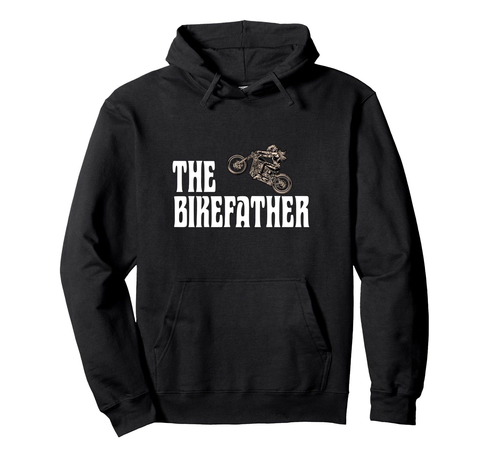Biker Bikefather Biker Dad Funny Hoodie - Trendy Graphic Men Women - T-Shirt, Sweatshirt, Hoodie