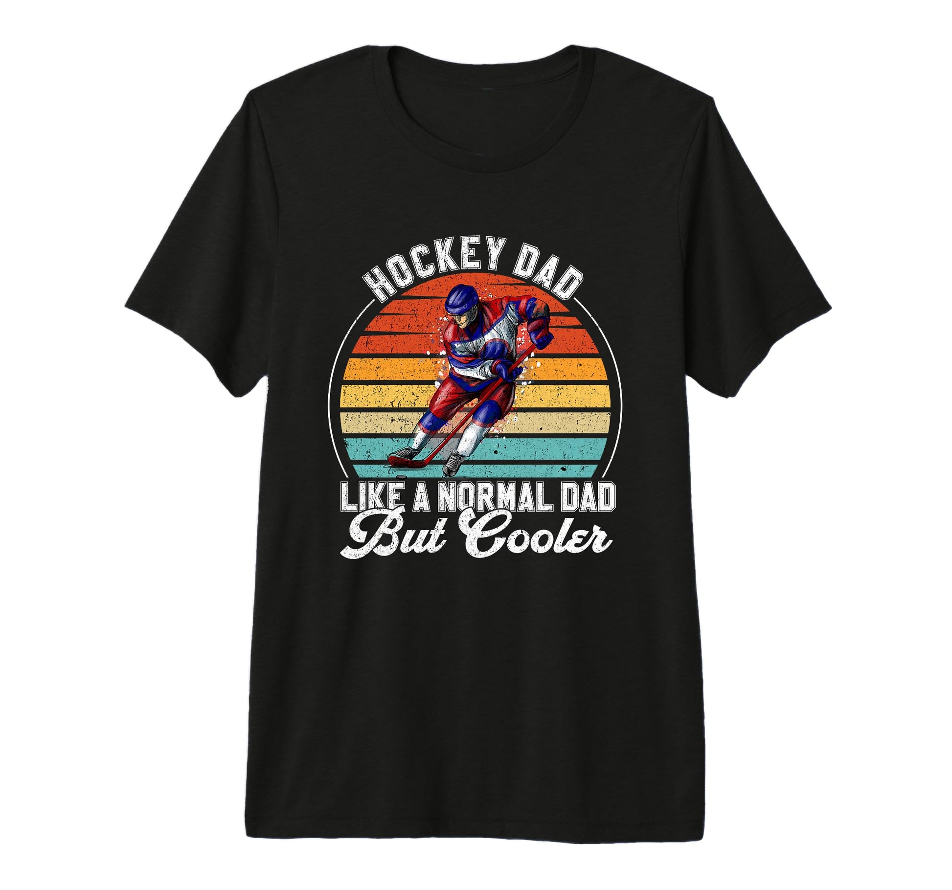 Hockey Dad Hockey Player Gift Hockey T-Shirt - Aesthetic Graphic Men Women - T-Shirt, Sweatshirt, Hoodie