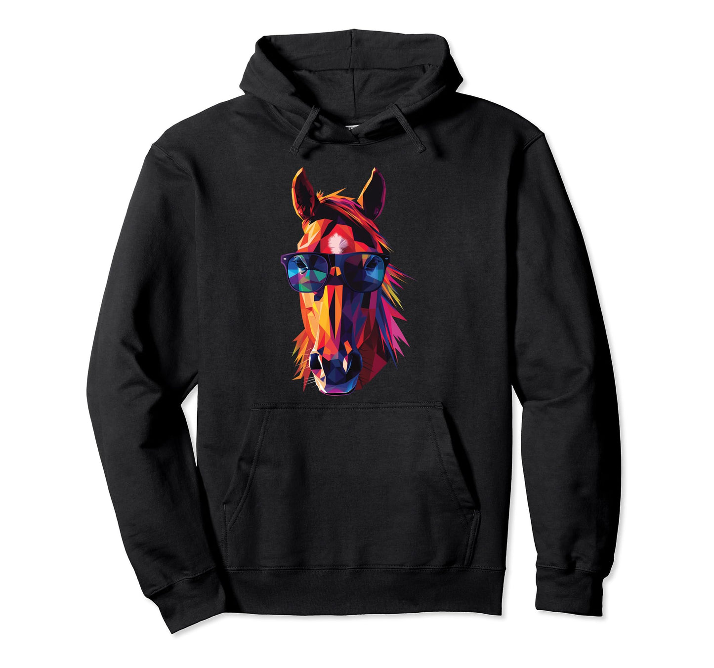 Horse Dad Mom Sunglasses Belgian Horse Hoodie - Aesthetic Graphic Unisex - T-Shirt, Sweatshirt, Hoodie