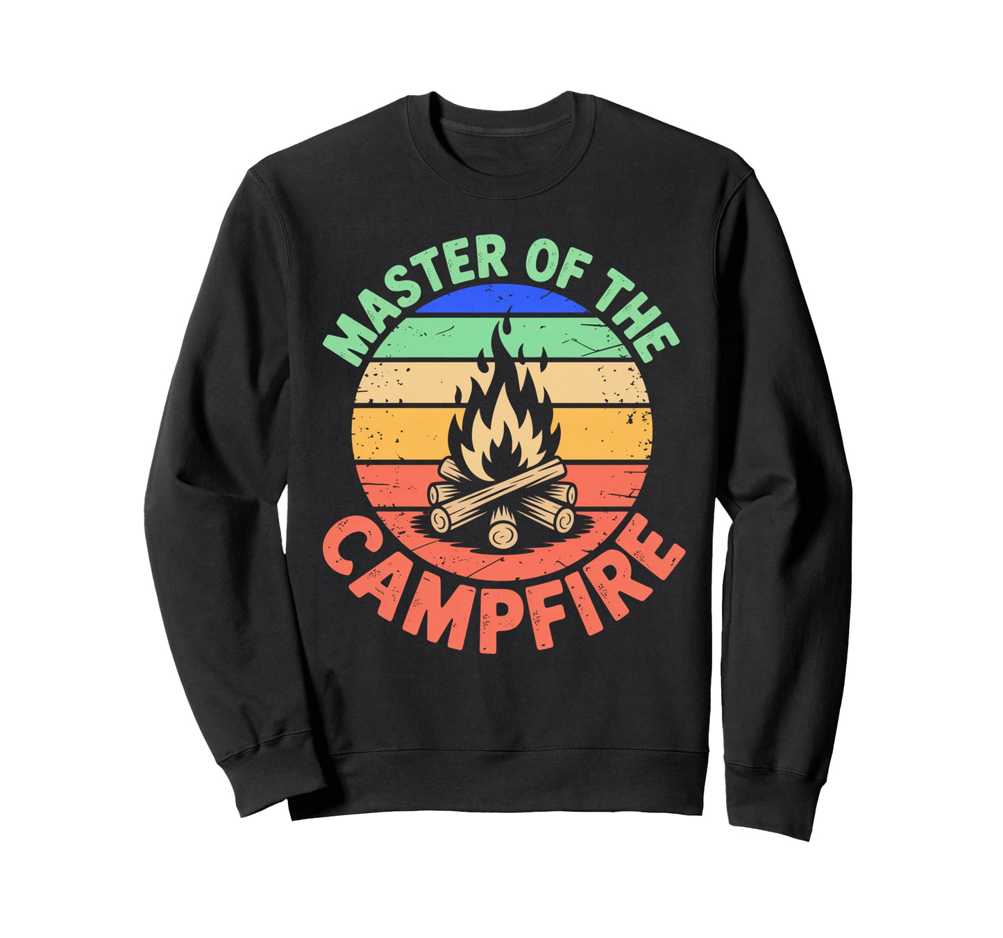 Master Campfire Dad Camping Gifts Sweatshirt - Unique Graphic Men Women - T-Shirt, Sweatshirt, Hoodie