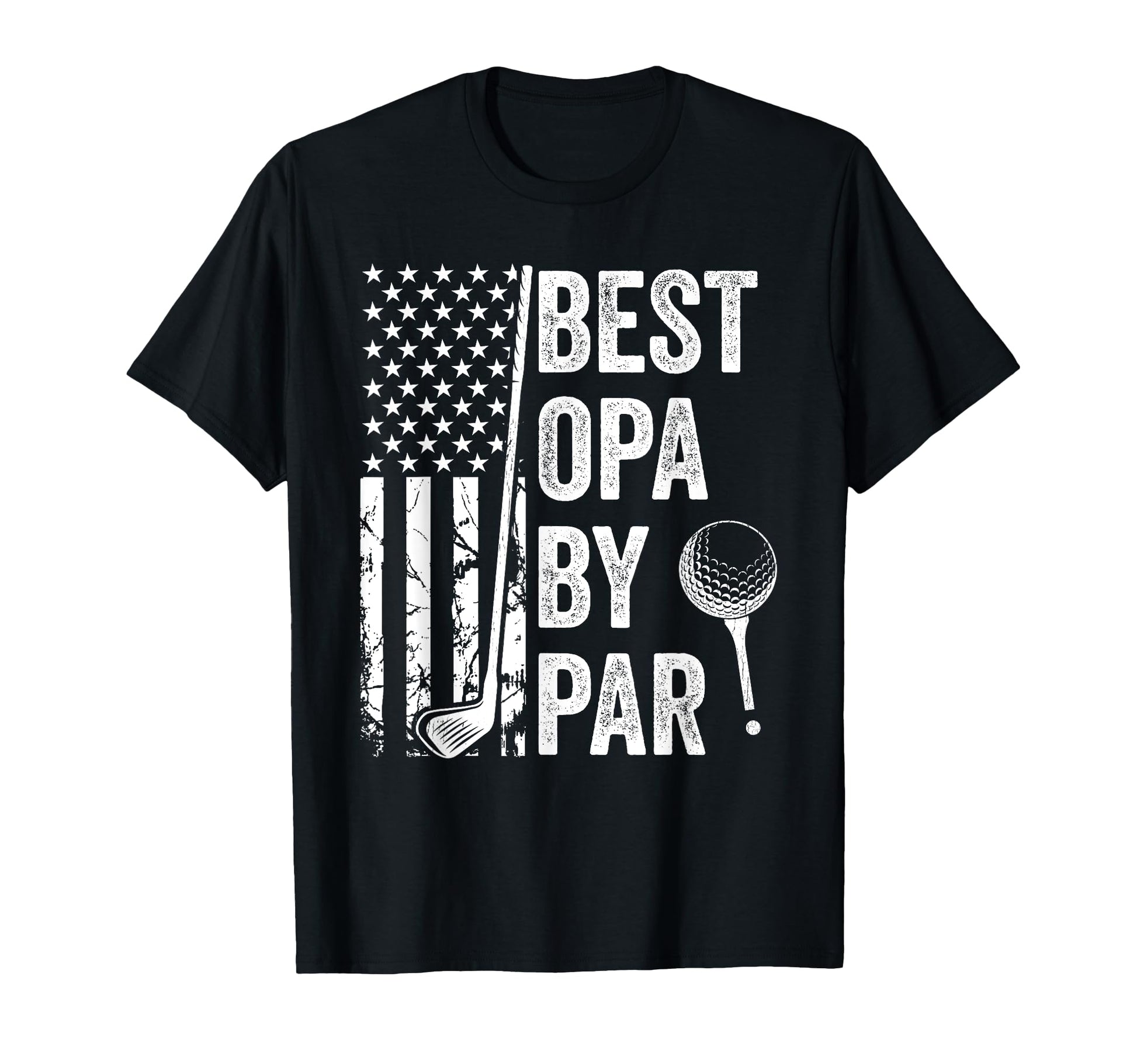 Best Opa Par Usa Flag Golf Fathers Day T-Shirt - Custom Art Print Unisex - T-Shirt, Sweatshirt, Hoodie