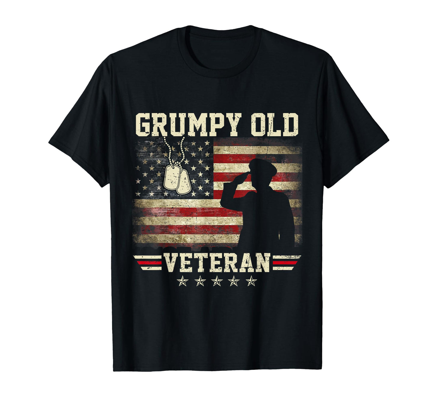 Patriotic Grumpy Old Veteran T-Shirt - Aesthetic Graphic for Adults - T-Shirt, Sweatshirt, Hoodie
