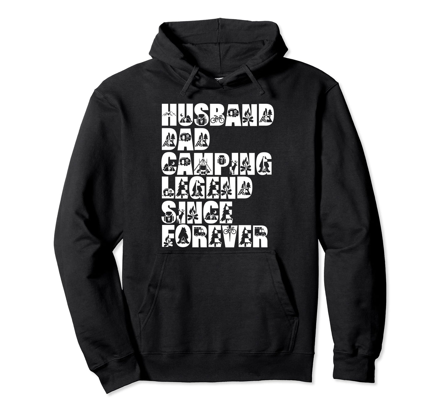 Husband Dad Camping Legend Since Hoodie - Custom Art Print Men Women - T-Shirt, Sweatshirt, Hoodie