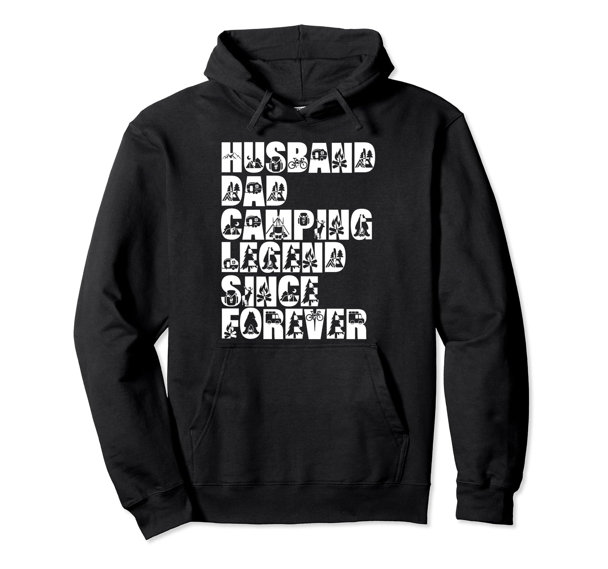 Husband Dad Camping Legend Since Hoodie - Custom Art Print Men Women - T-Shirt, Sweatshirt, Hoodie