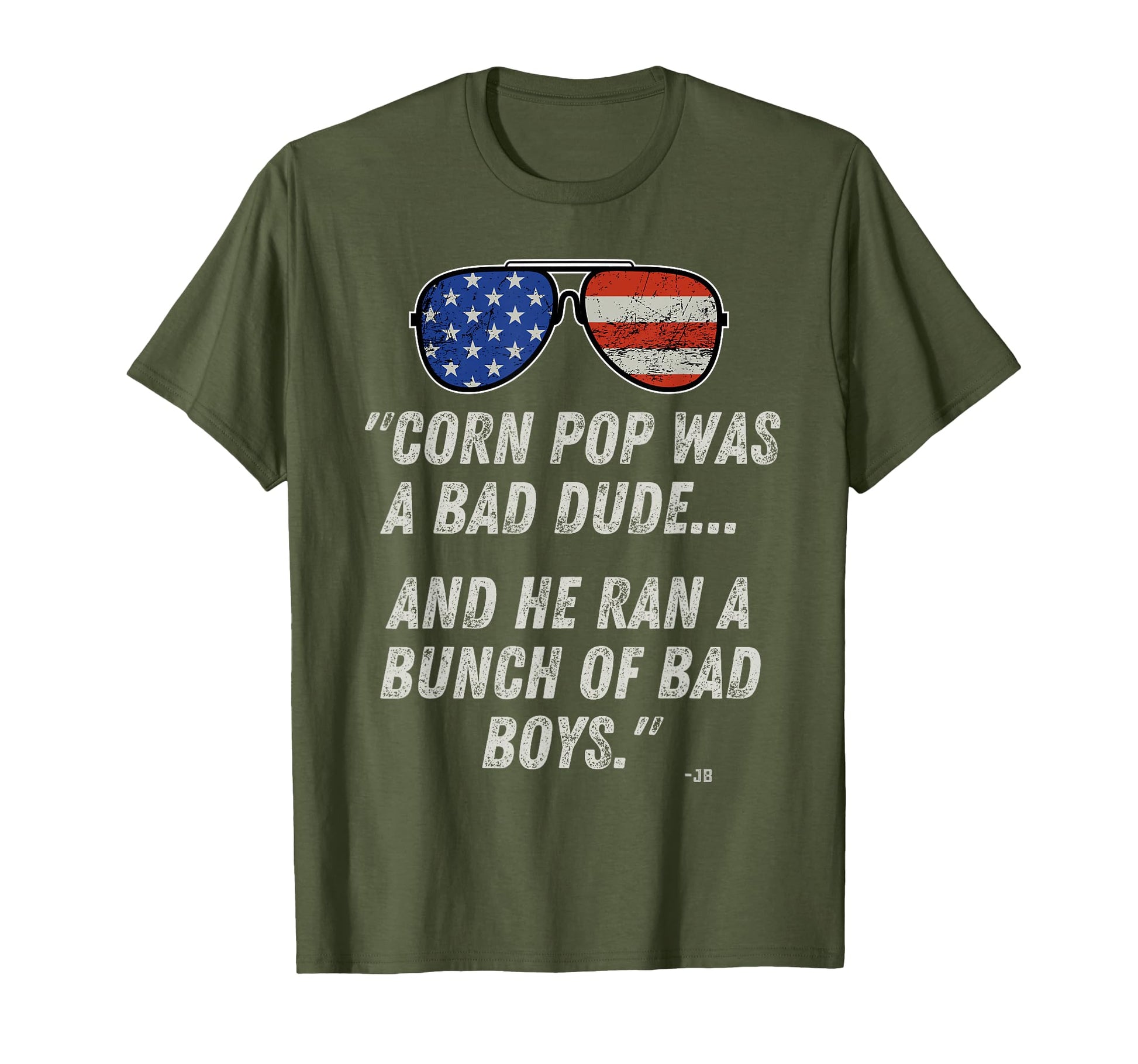 Corn Pop Was Bad Dude Funny Joe T-Shirt - Minimalist Print for Adults - T-Shirt, Sweatshirt, Hoodie