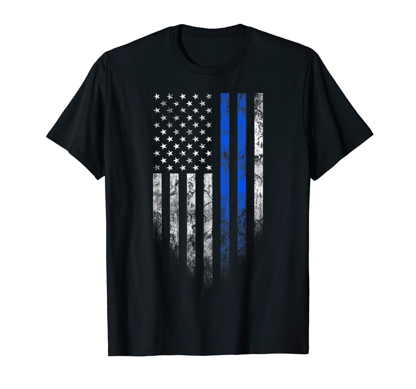 Thin Blue Line American Flag Mom Dad T-Shirt - Streetwear Style Men Women - T-Shirt, Sweatshirt, Hoodie