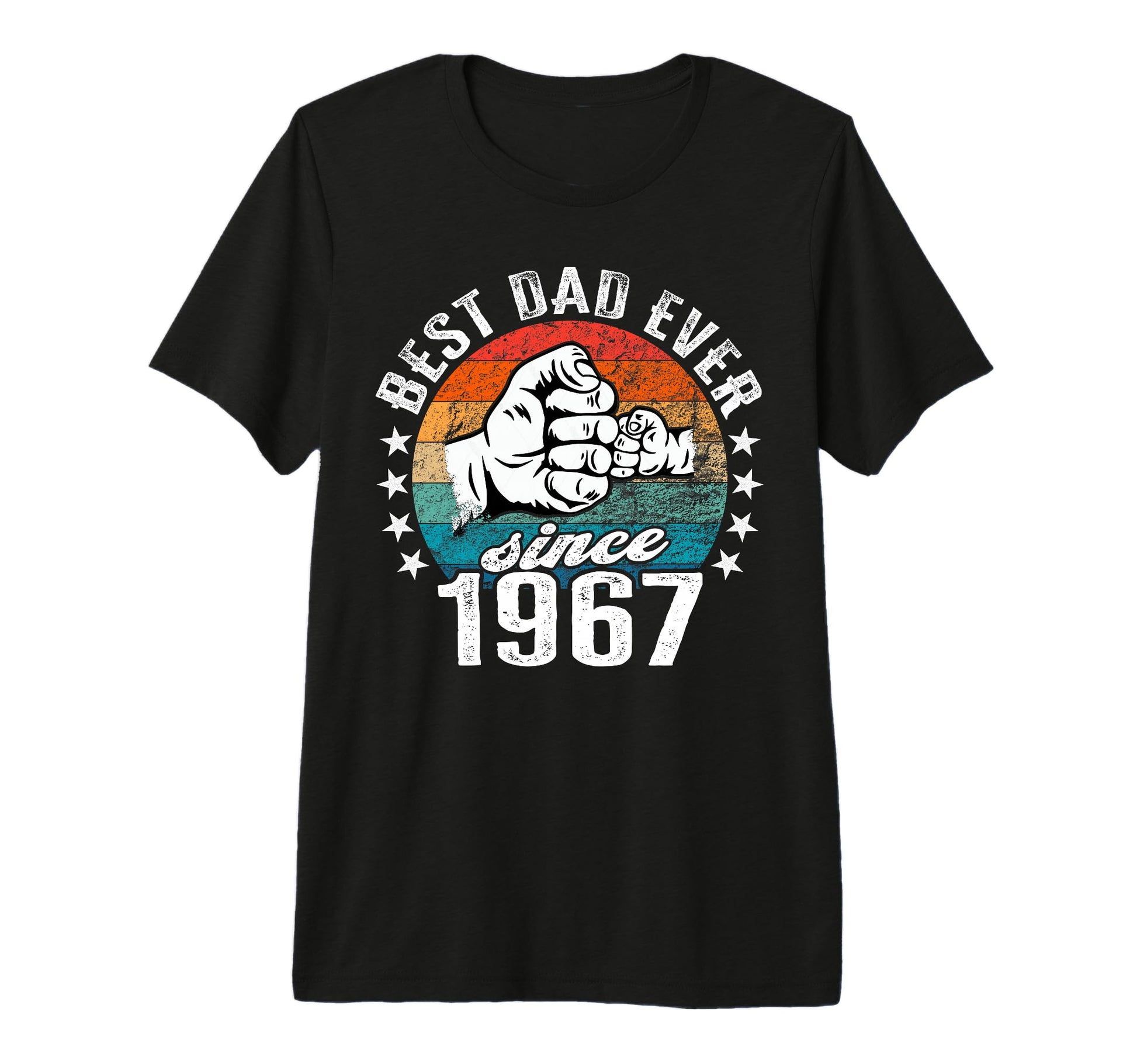 Best Dad World No Joke Best Dad Since 1967 T-Shirt - Unique Graphic Unisex - T-Shirt, Sweatshirt, Hoodie