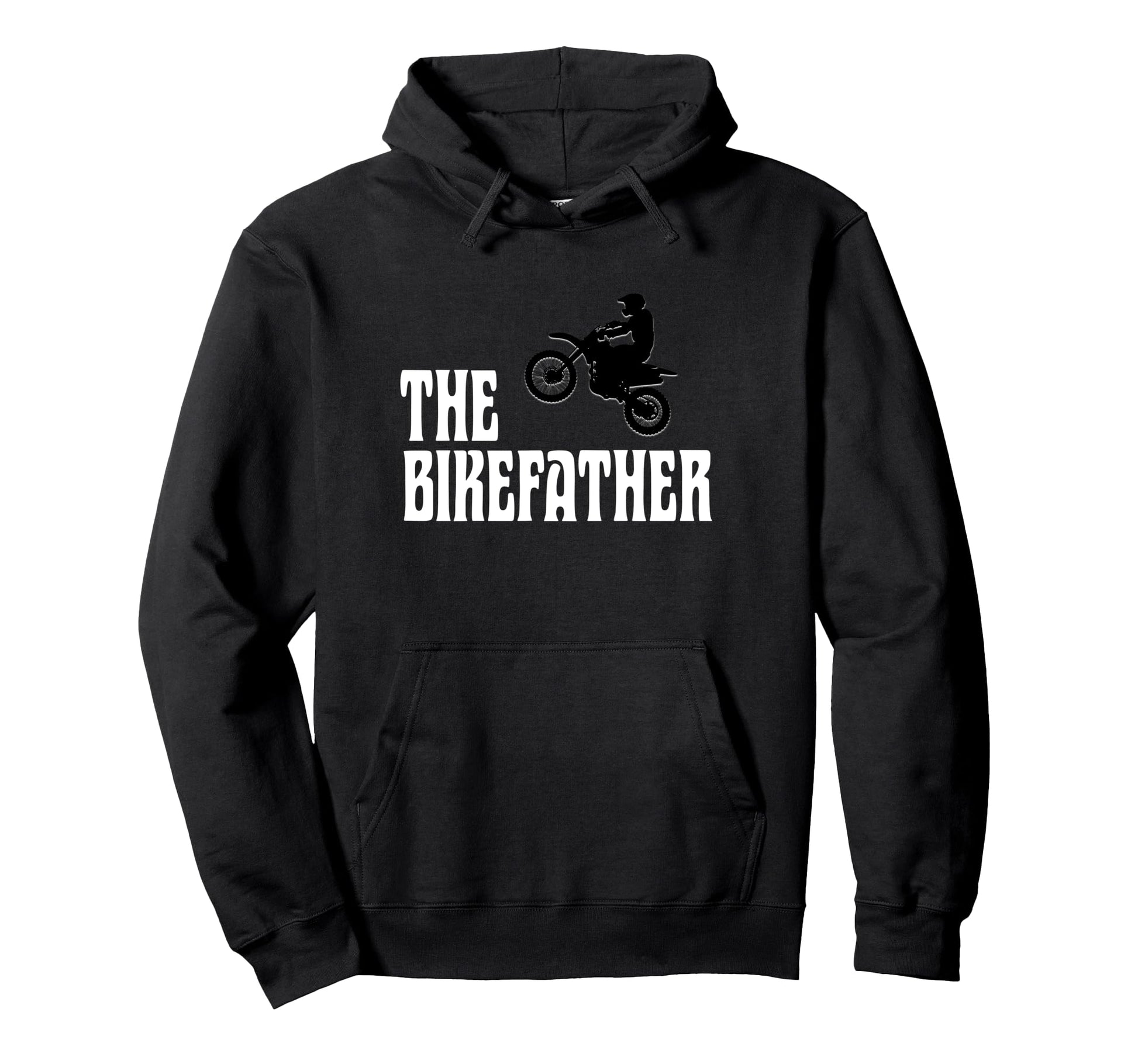 Biker Biker Dad Bikefather Funny Hoodie - Minimalist Print Men Women - T-Shirt, Sweatshirt, Hoodie