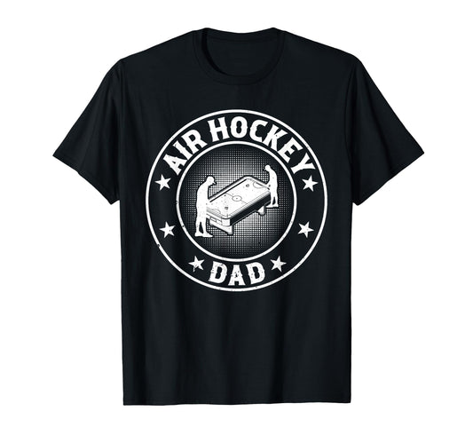 Air Hockey Dad Air Hockey Player Daddy T-Shirt - Minimalist Print Unisex - T-Shirt, Sweatshirt, Hoodie