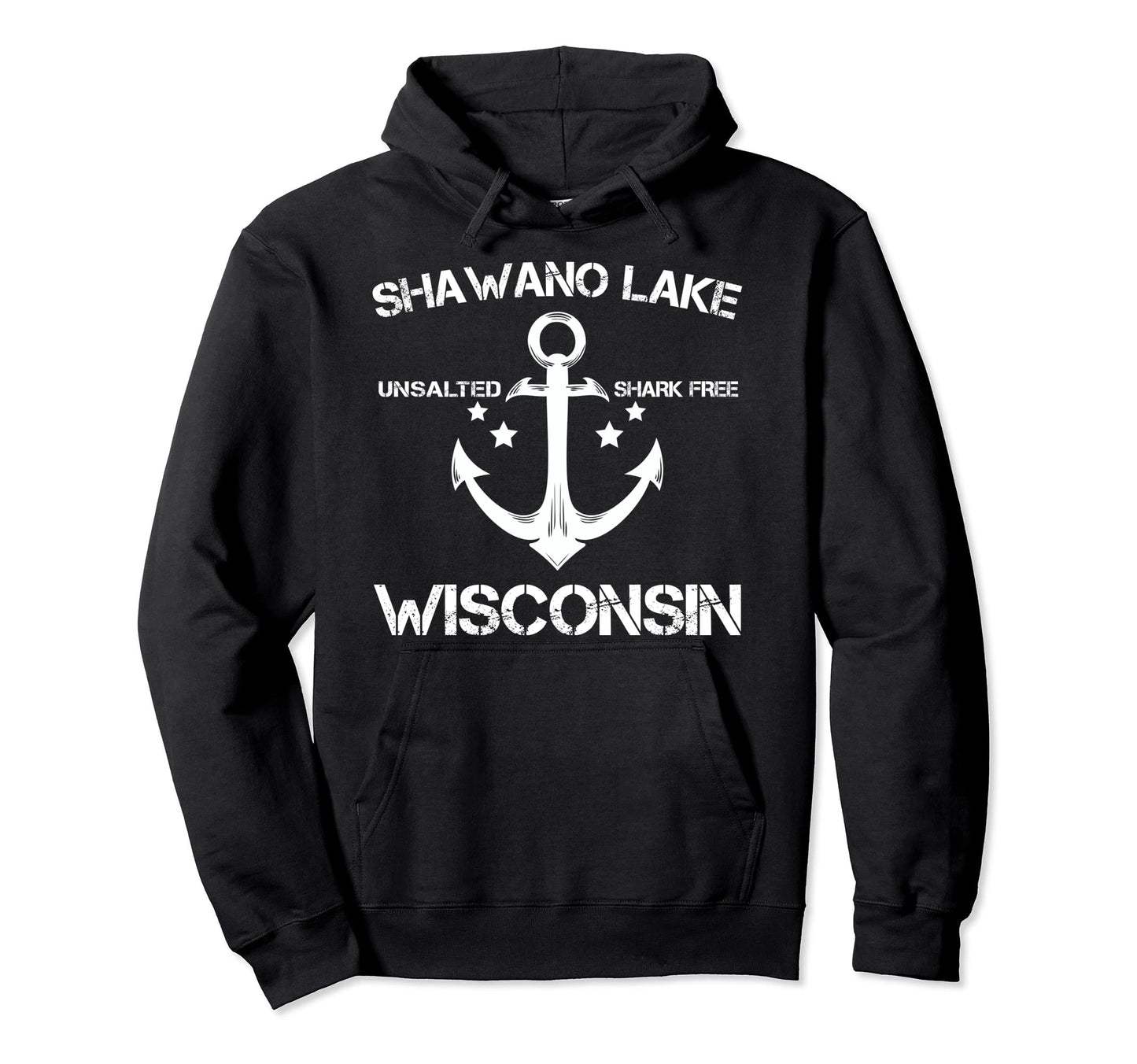 Shawano Lake Wisconsin Funny Fishing Hoodie - Trendy Graphic Men Women - T-Shirt, Sweatshirt, Hoodie