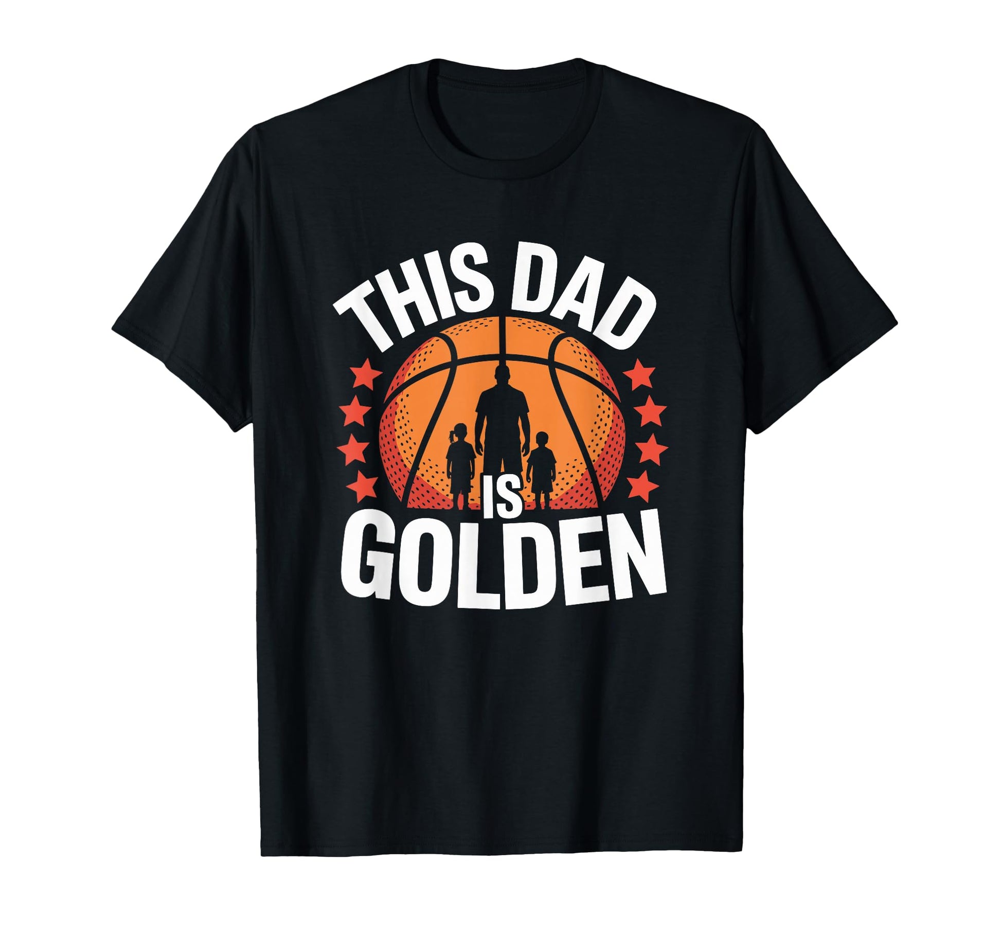 This Dad Is Golden Basketball Player T-Shirt - Minimalist Print Men Women - T-Shirt, Sweatshirt, Hoodie