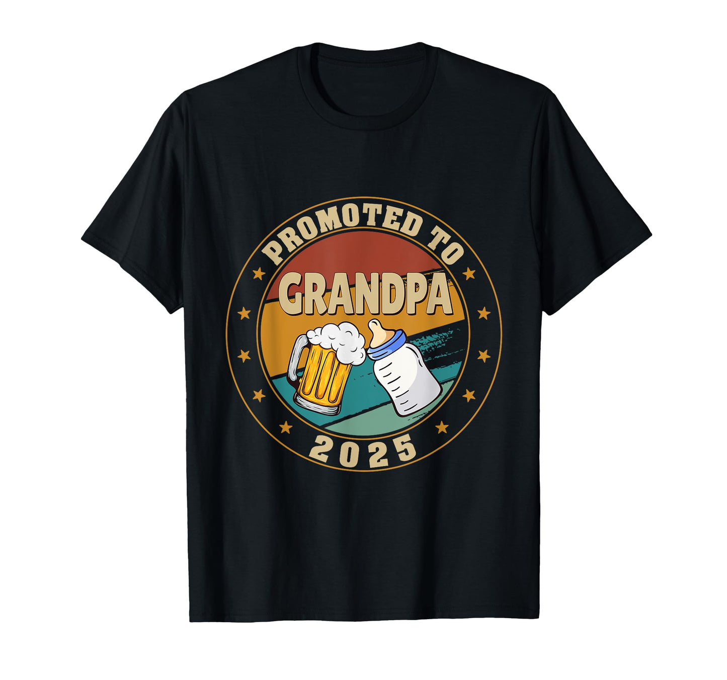 Promoted To Grandpa 2025 Mom Pregnancy T-Shirt - Trendy Graphic Unisex - T-Shirt, Sweatshirt, Hoodie