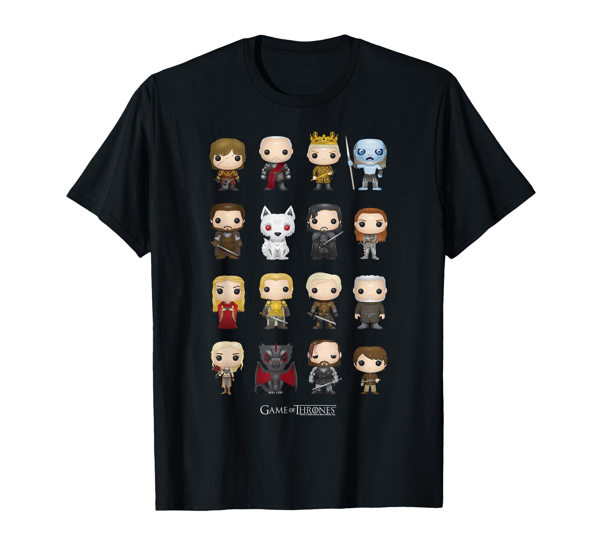 Game Thrones Group Shot Pop Art Figures T-Shirt - Unique Graphic Unisex - T-Shirt, Sweatshirt, Hoodie