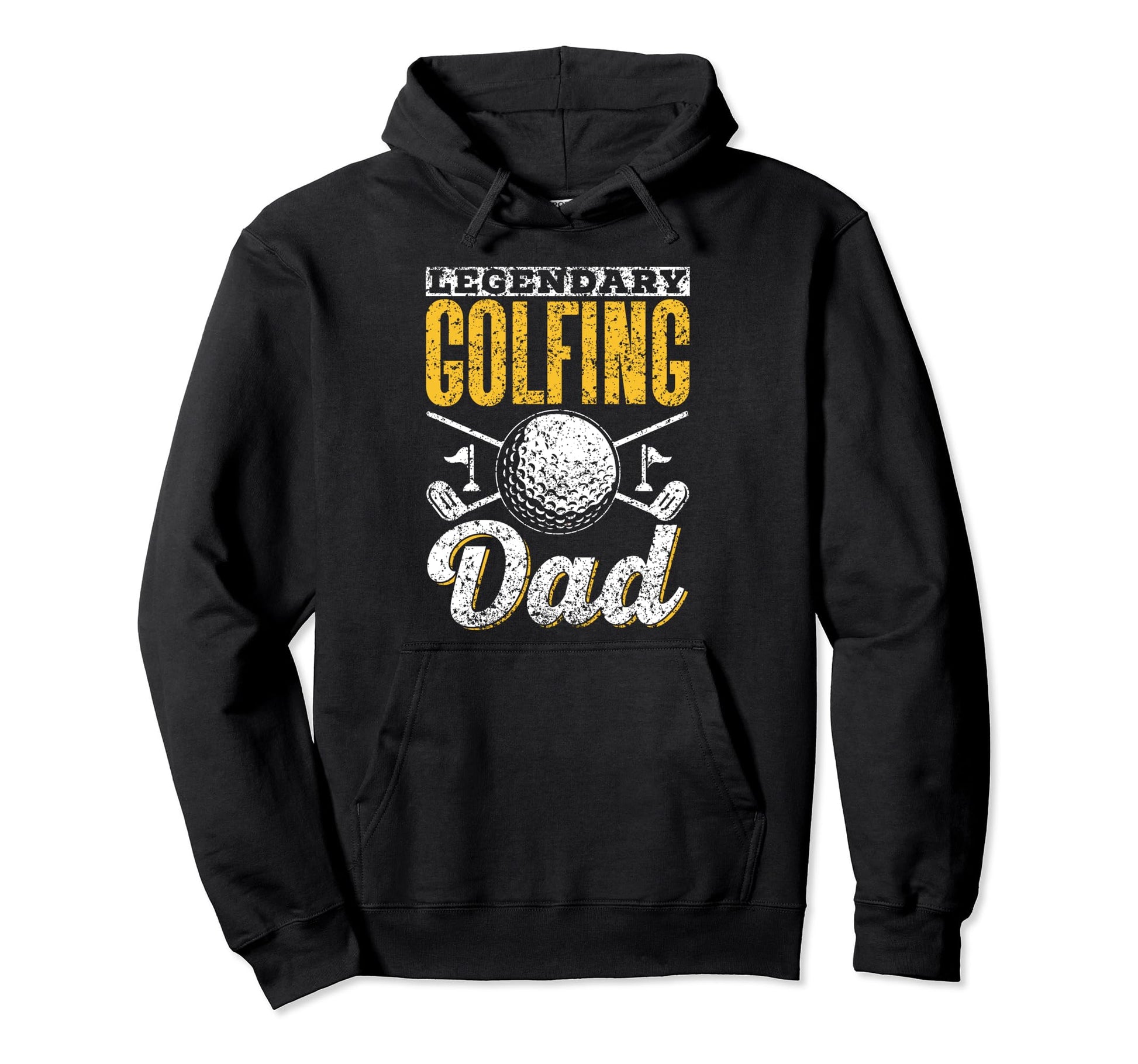 Legendary Golfing Dad Daddy Golfer Hoodie - Casual Everyday Wear Men Women - T-Shirt, Sweatshirt, Hoodie