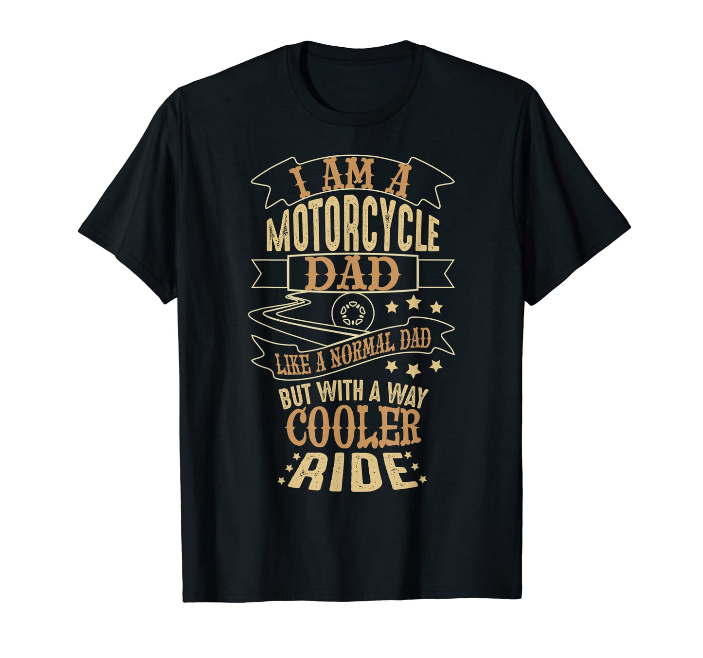 Mens Motorcycle Dad Funny Biker T-Shirt - Custom Art Print for Adults - T-Shirt, Sweatshirt, Hoodie