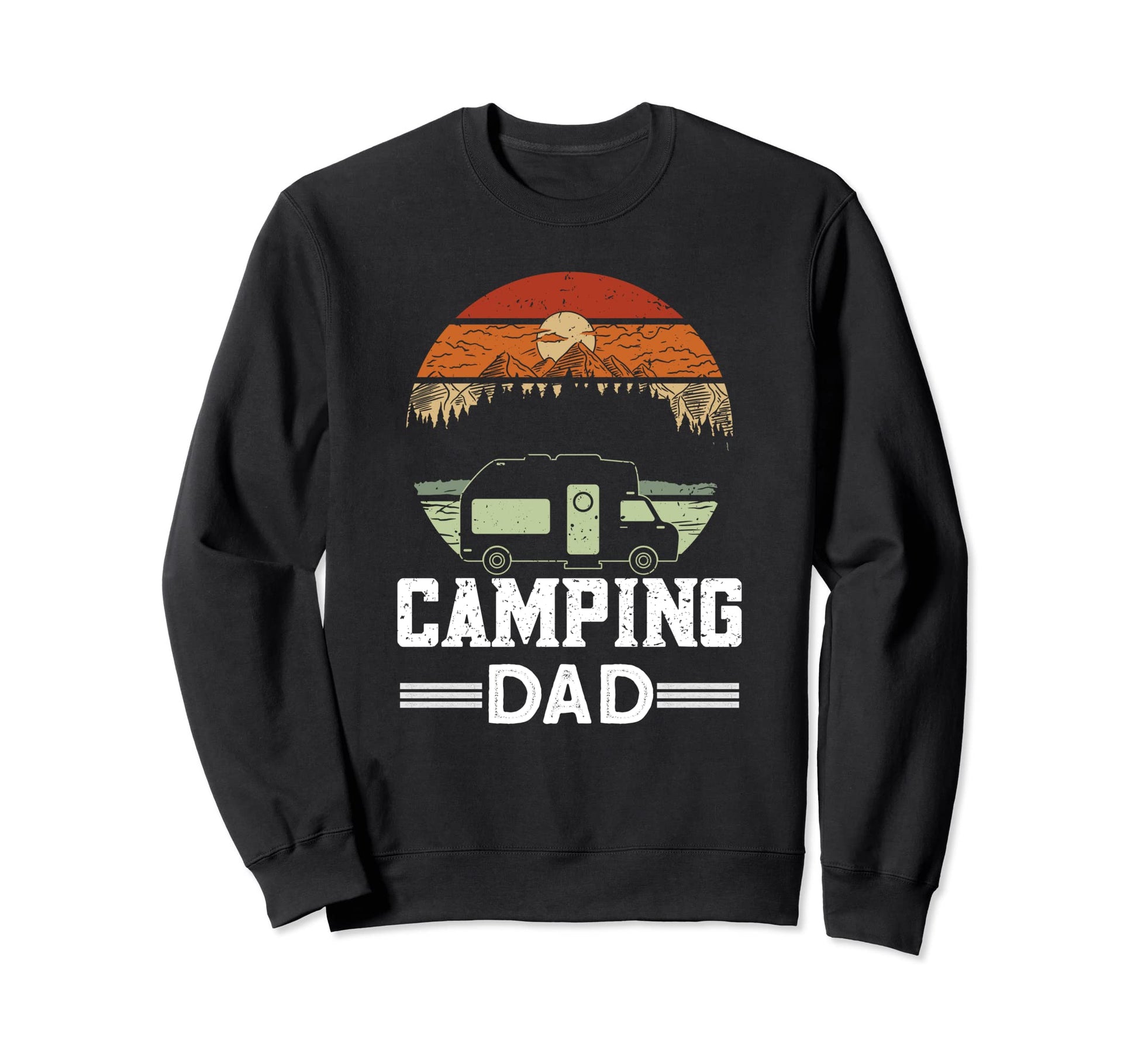 Camping Dad Camper Caravan Funny Sweatshirt - Graphic Print Men Women - T-Shirt, Sweatshirt, Hoodie