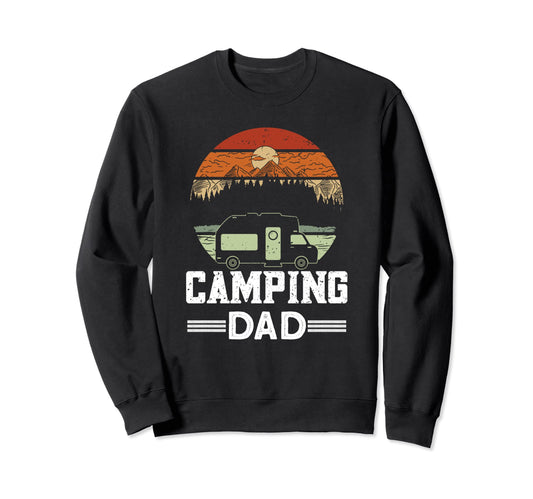 Camping Dad Camper Caravan Funny Sweatshirt - Graphic Print Men Women - T-Shirt, Sweatshirt, Hoodie
