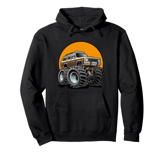 4X4 Offroading Wagon Cartoon Hoodie - Streetwear Style Unisex - T-Shirt, Sweatshirt, Hoodie