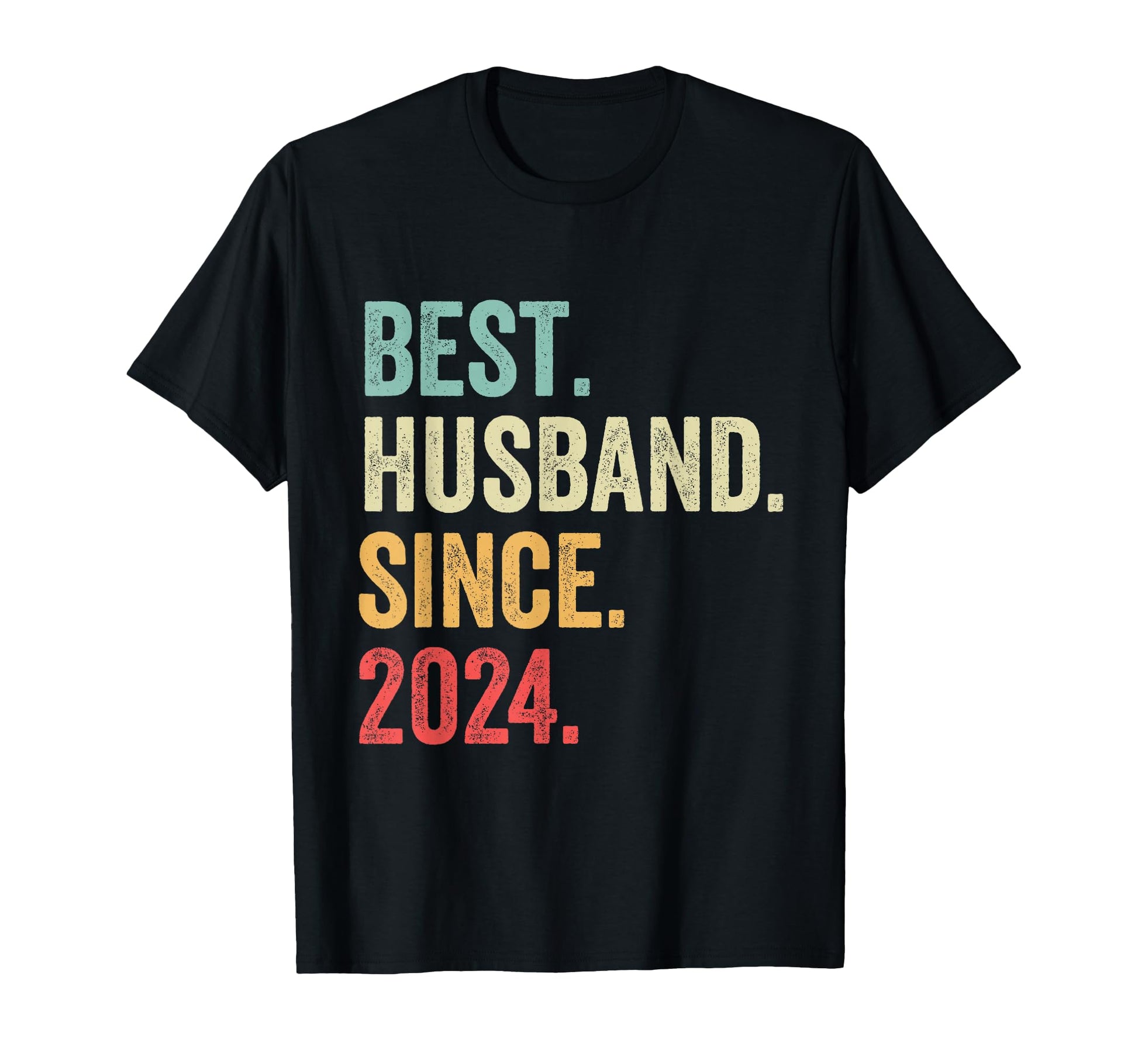 Best Husband Since 2024 T-Shirt - Minimalist Print Men Women - T-Shirt, Sweatshirt, Hoodie