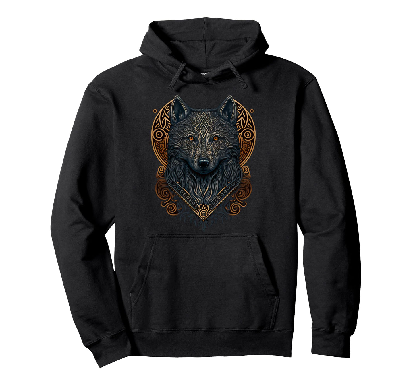 Wolf Head Norse Mythology Celtic Viking Hoodie - Unique Graphic for Adults - T-Shirt, Sweatshirt, Hoodie