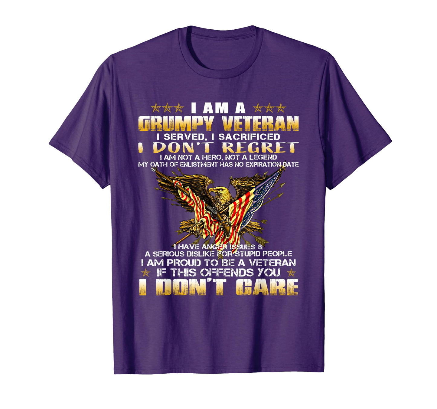 4Th July I Am Grumpy Old Veteran Army T-Shirt - Streetwear Style Men Women - T-Shirt, Sweatshirt, Hoodie