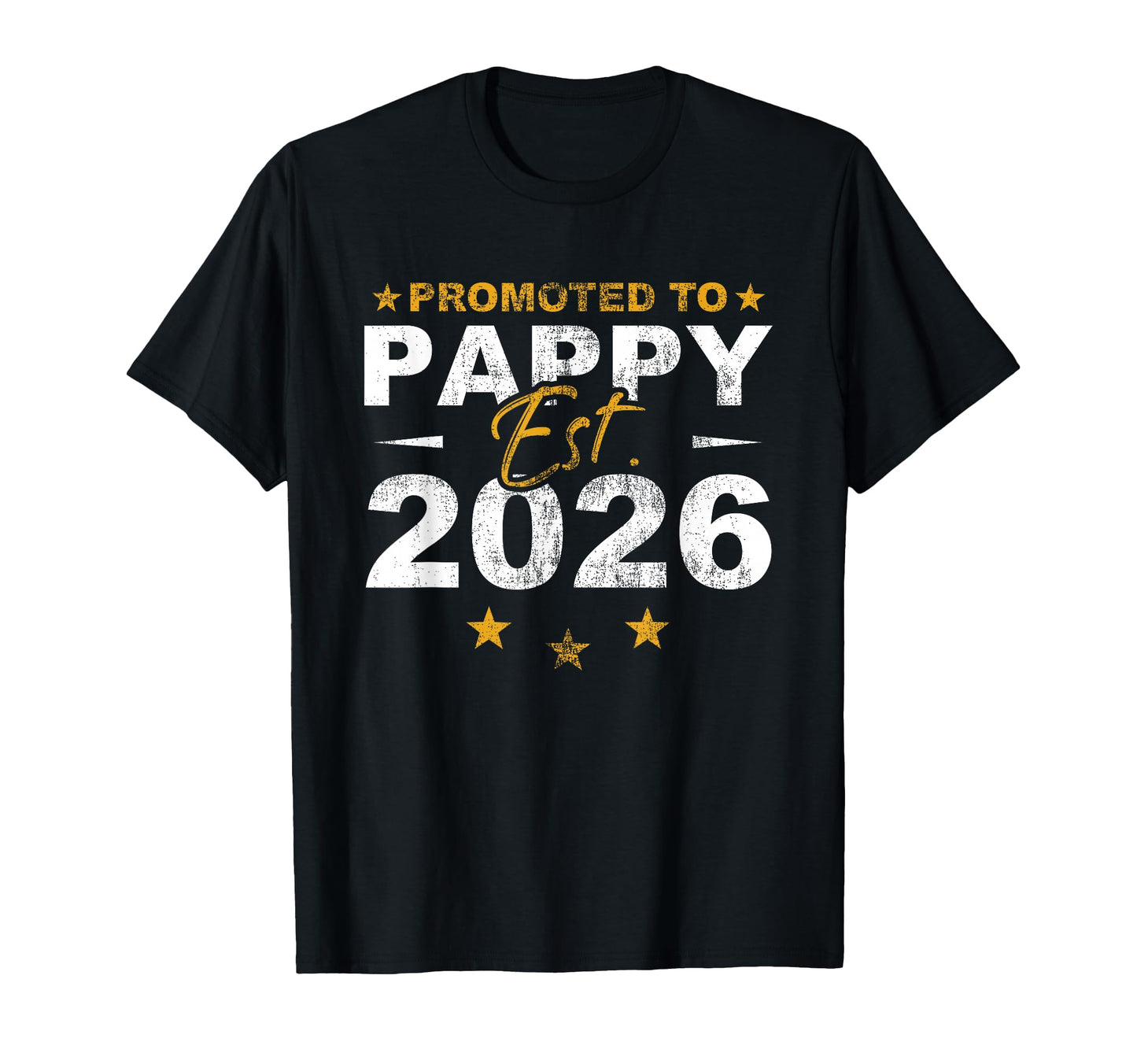 Promoted To Pappy 2026 Funny New Grandpa T-Shirt - Minimalist Print Unisex - T-Shirt, Sweatshirt, Hoodie