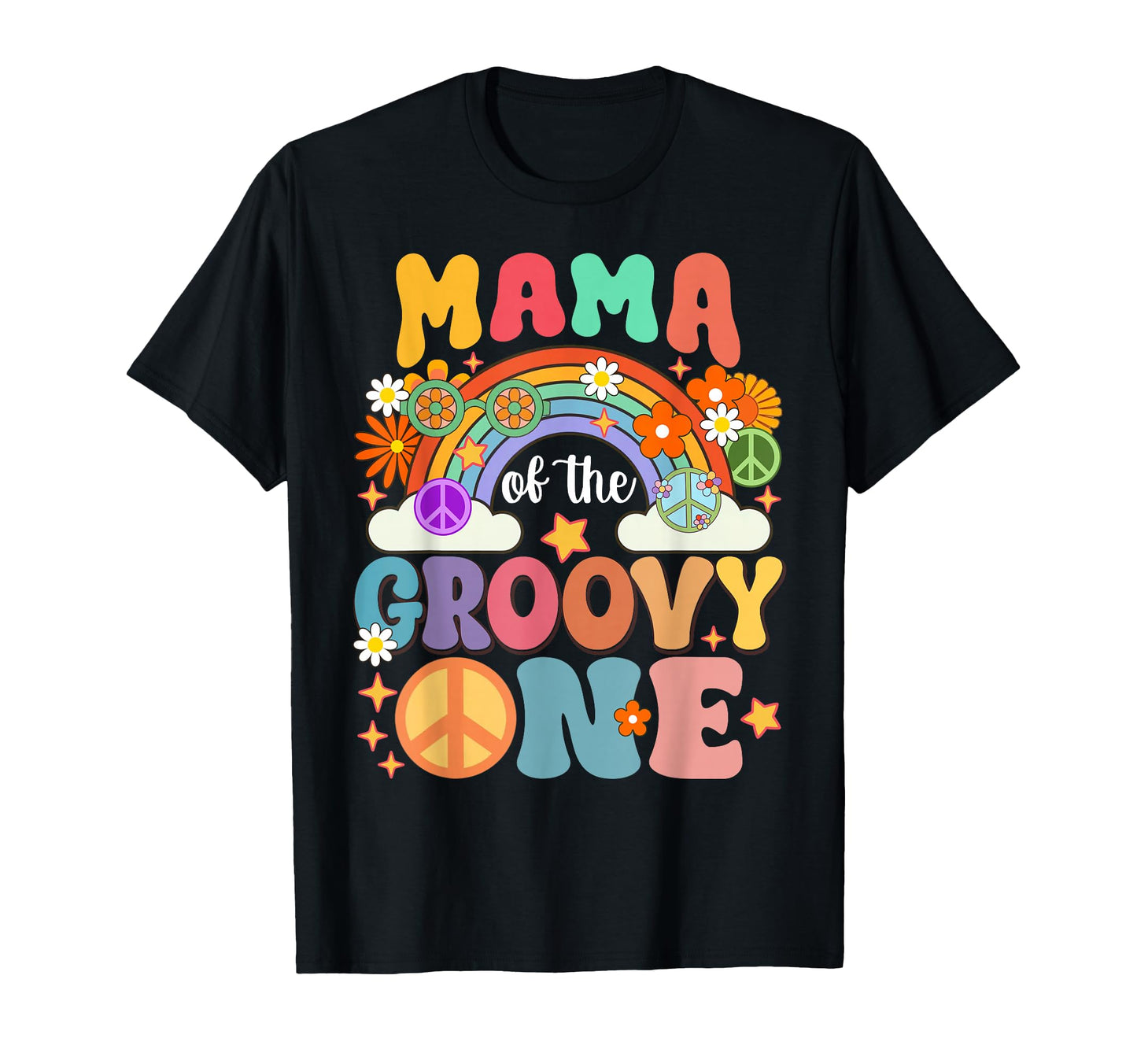 Mama Groovy One Matching Family 1St T-Shirt - Minimalist Print Unisex - T-Shirt, Sweatshirt, Hoodie
