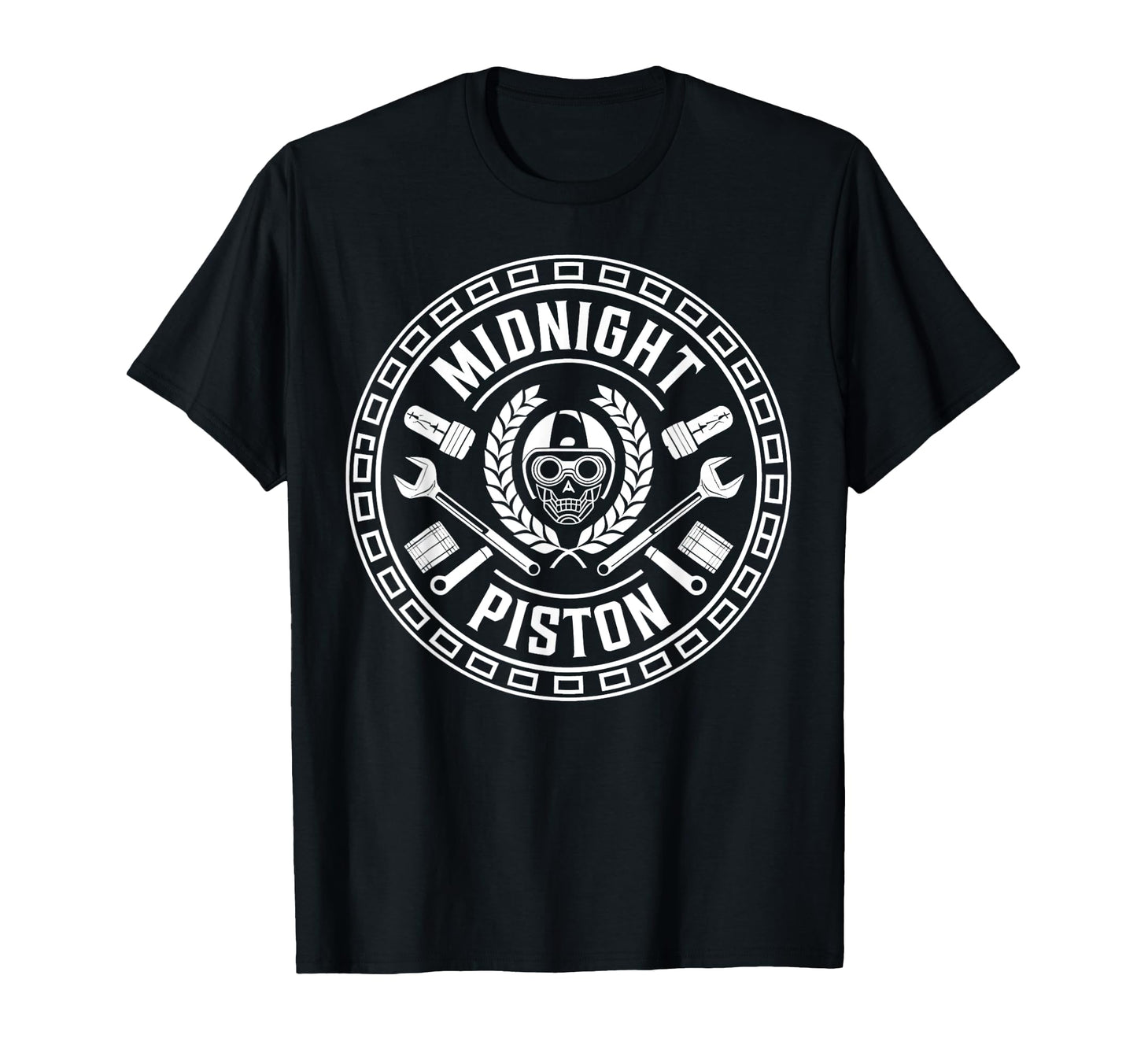 Midnight Piston Motorcycle T-Shirt - Casual Everyday Wear Men Women - T-Shirt, Sweatshirt, Hoodie