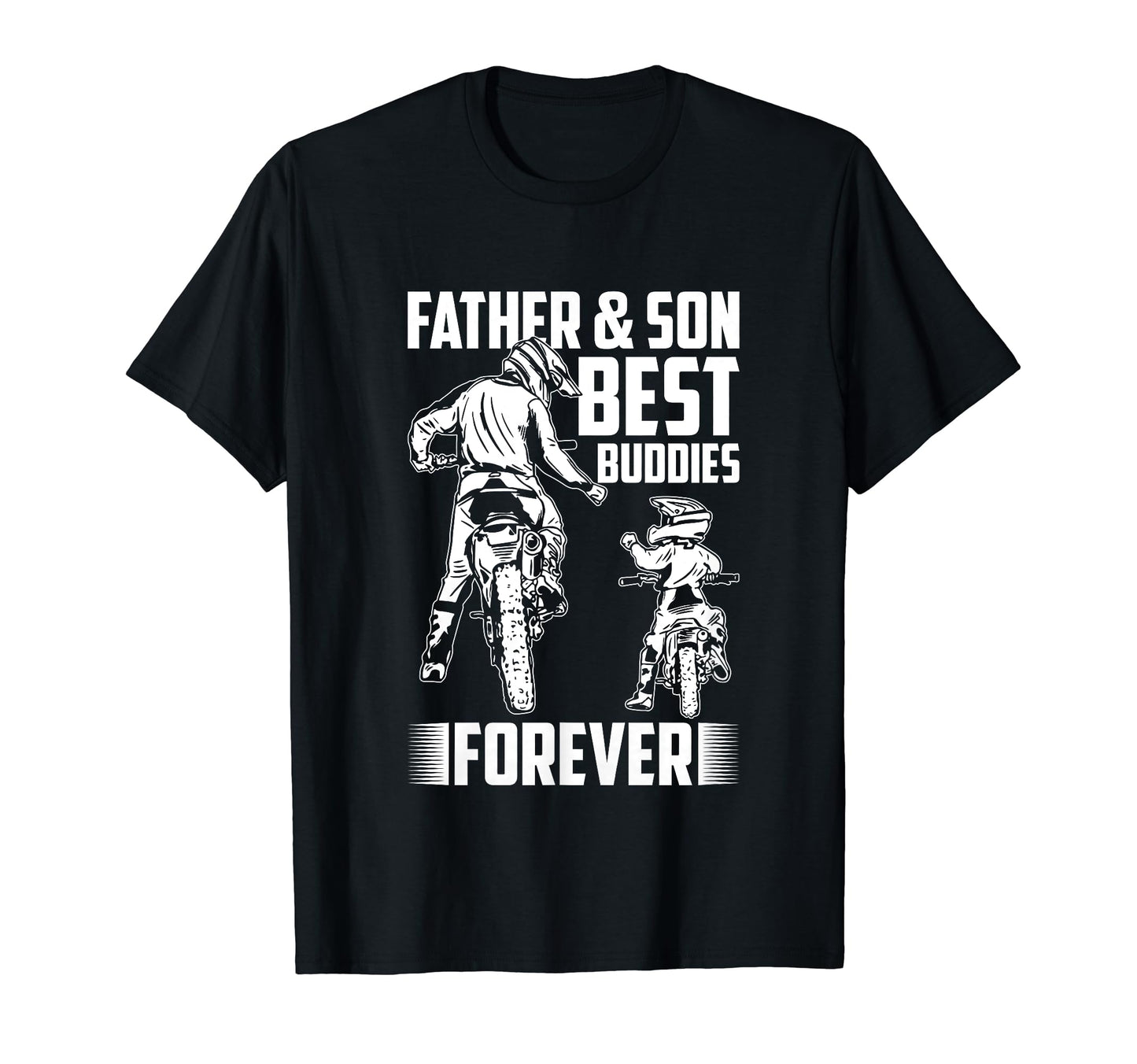 Father Son Motocross Bike Motorcycle T-Shirt - Casual Everyday Wear Unisex - T-Shirt, Sweatshirt, Hoodie